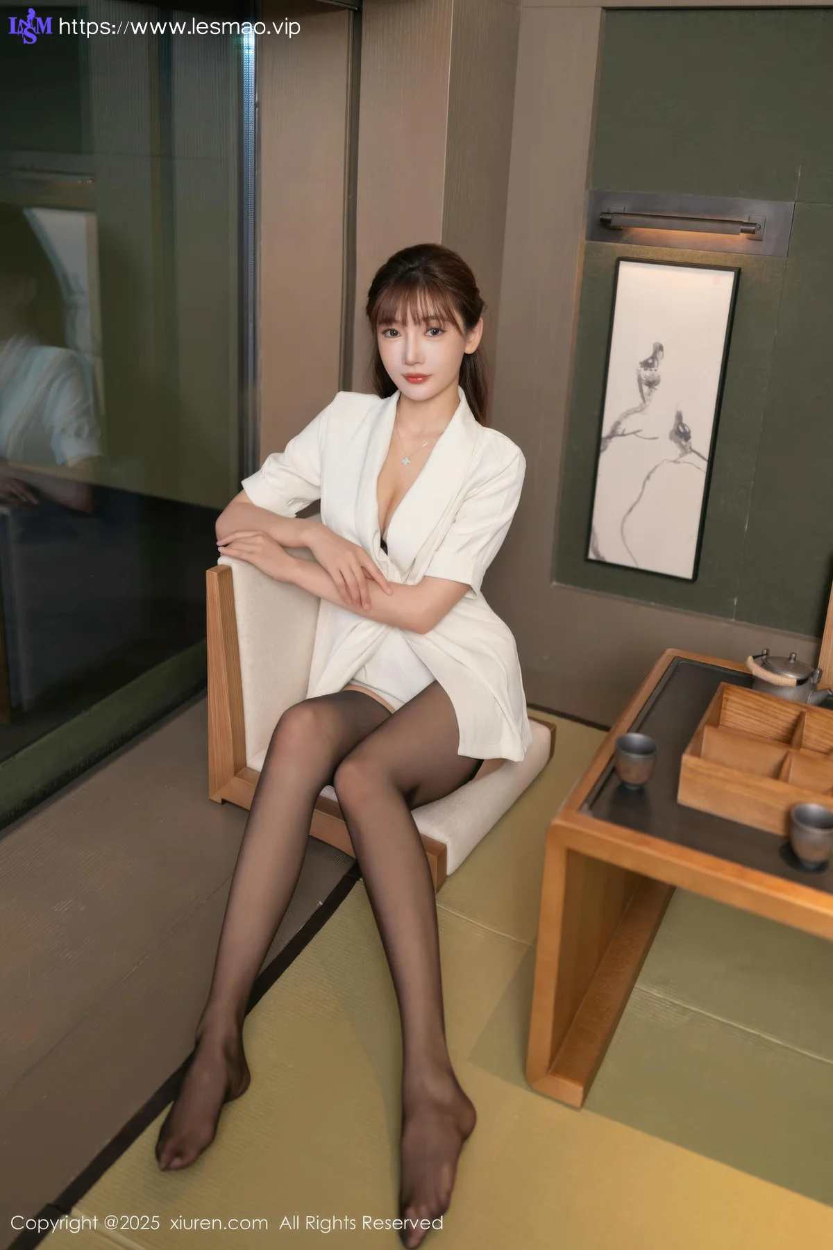 XiuRen 秀人 No.10650 陆萱萱 性感魅惑黑丝 - 8