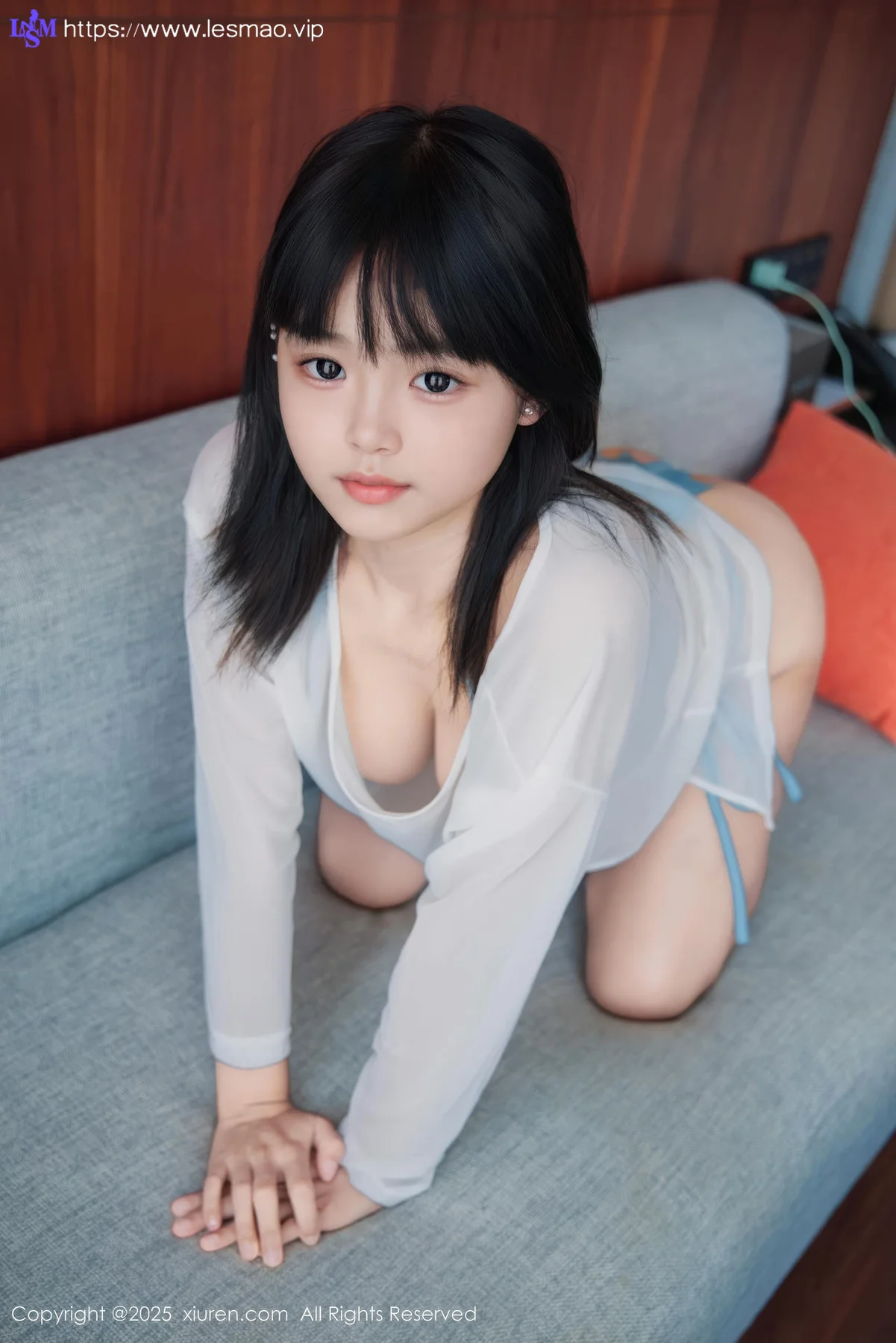 XiuRen 秀人 No.10651 小泠 首套写真蓝色比基尼 - 15
