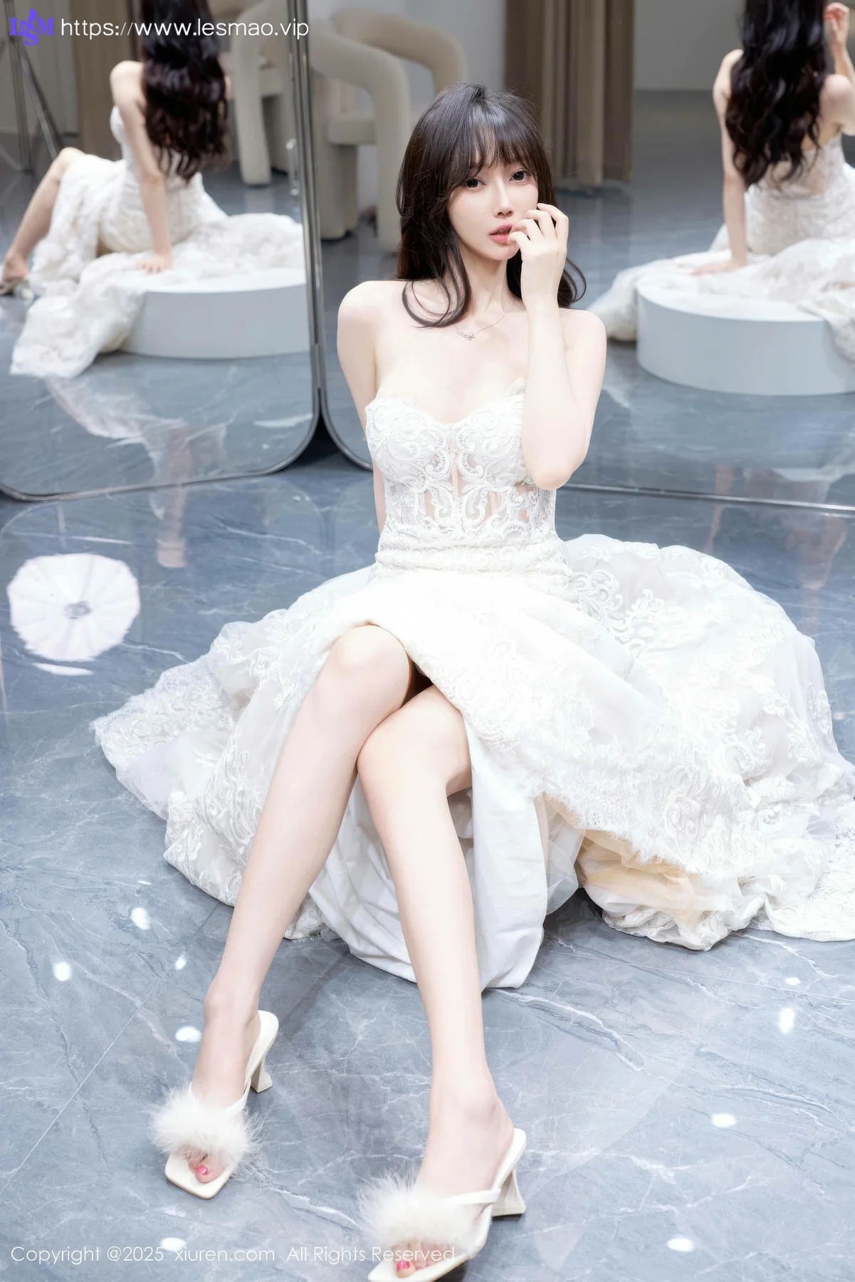 XiuRen 秀人 No.10663 玥儿玥er 性感白色婚纱 - 22