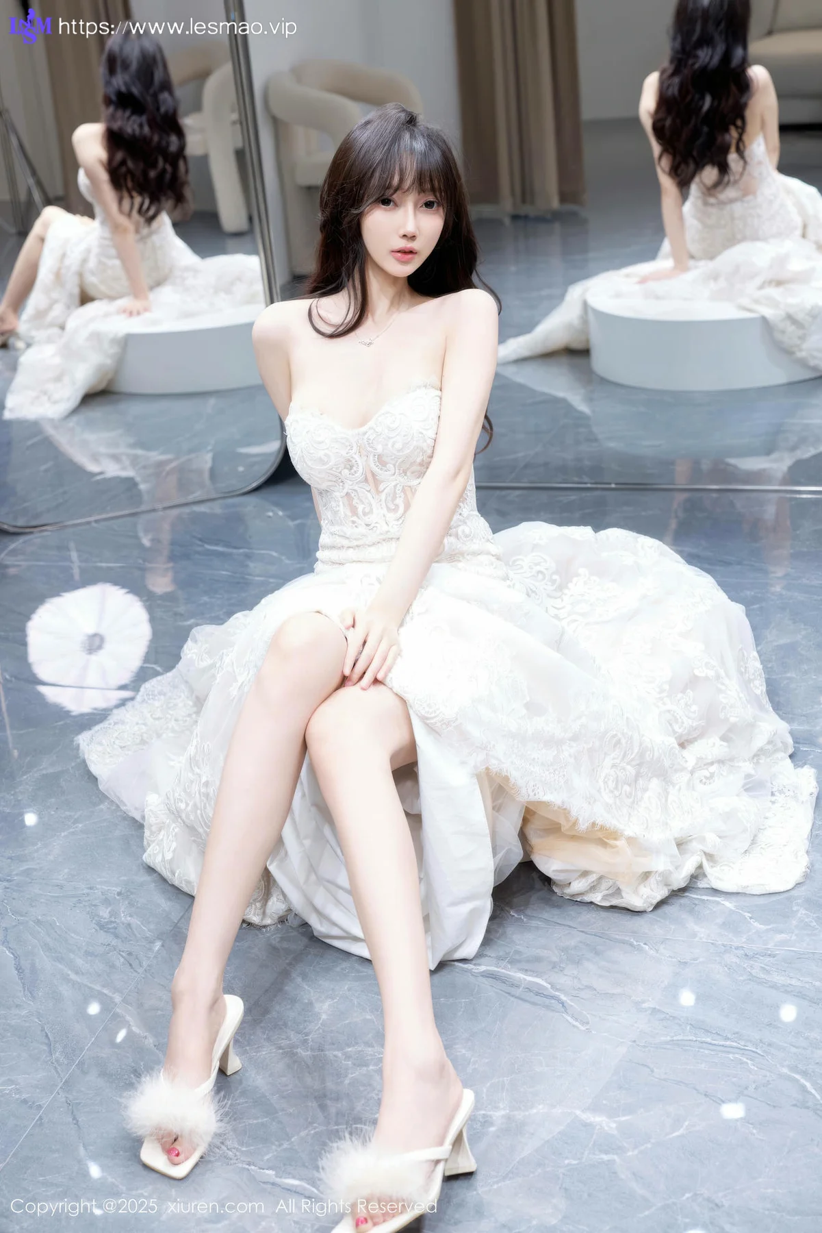 XiuRen 秀人 No.10663 玥儿玥er 性感白色婚纱 - 23