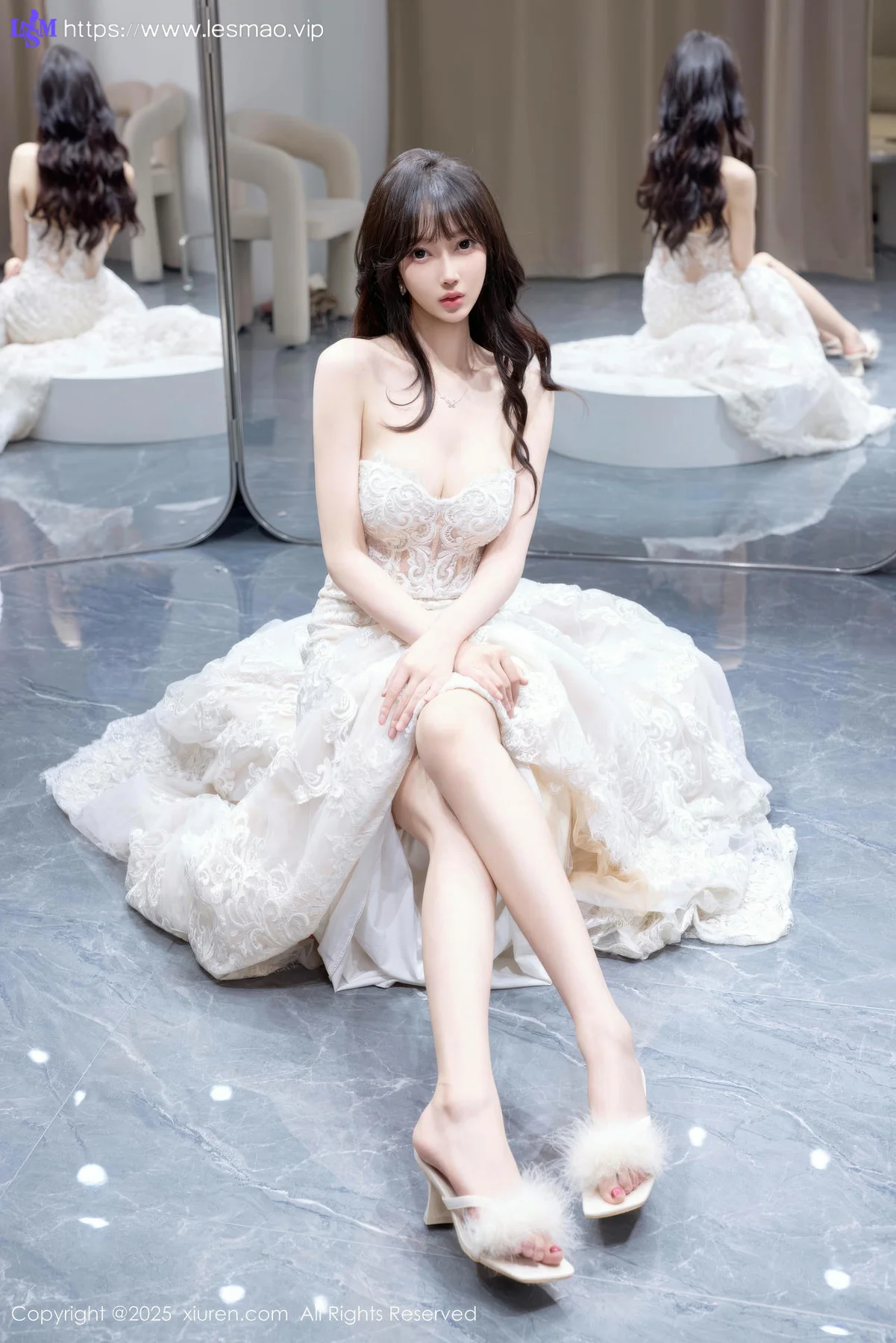 XiuRen 秀人 No.10663 玥儿玥er 性感白色婚纱 - 25