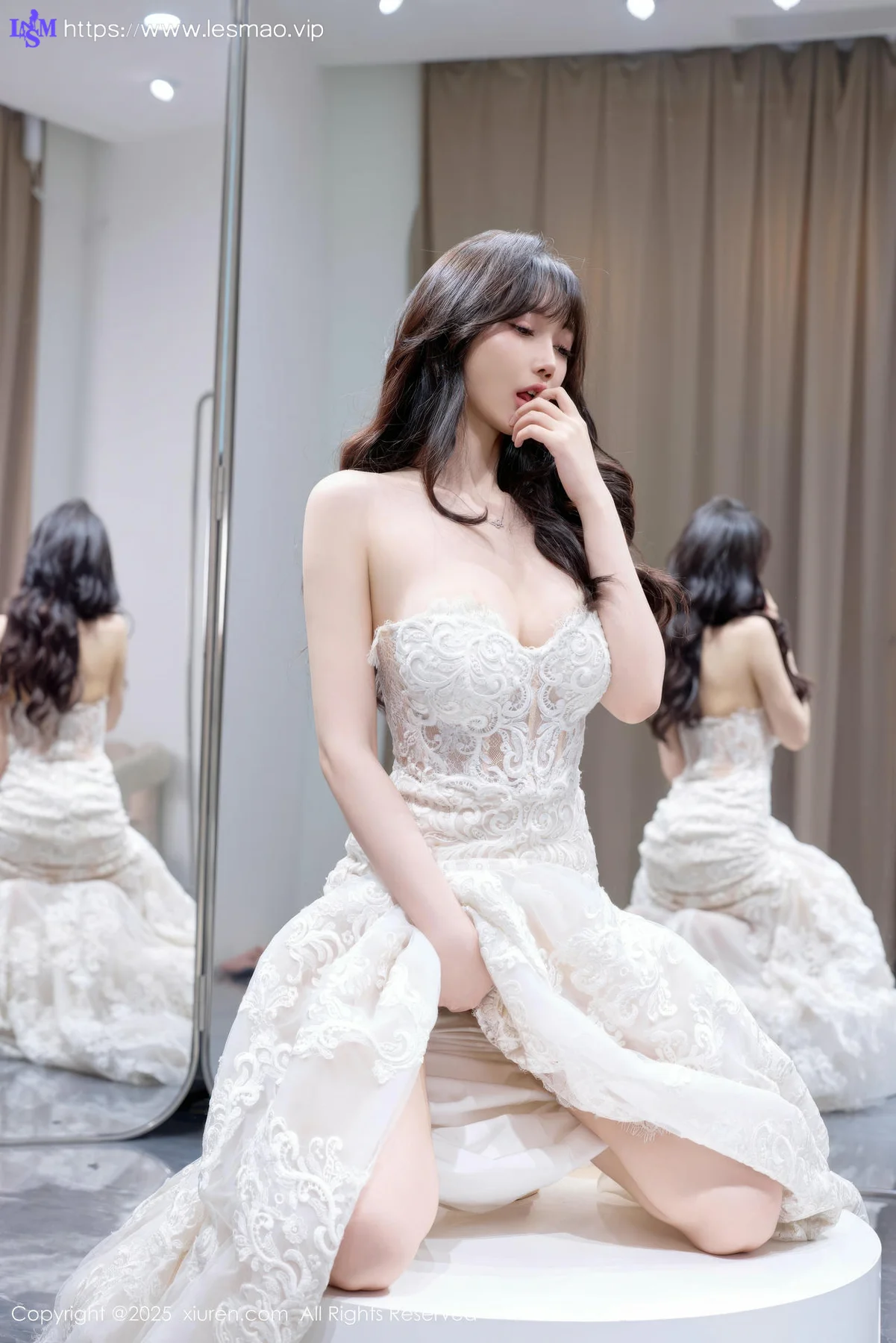 XiuRen 秀人 No.10663 玥儿玥er 性感白色婚纱 - 32