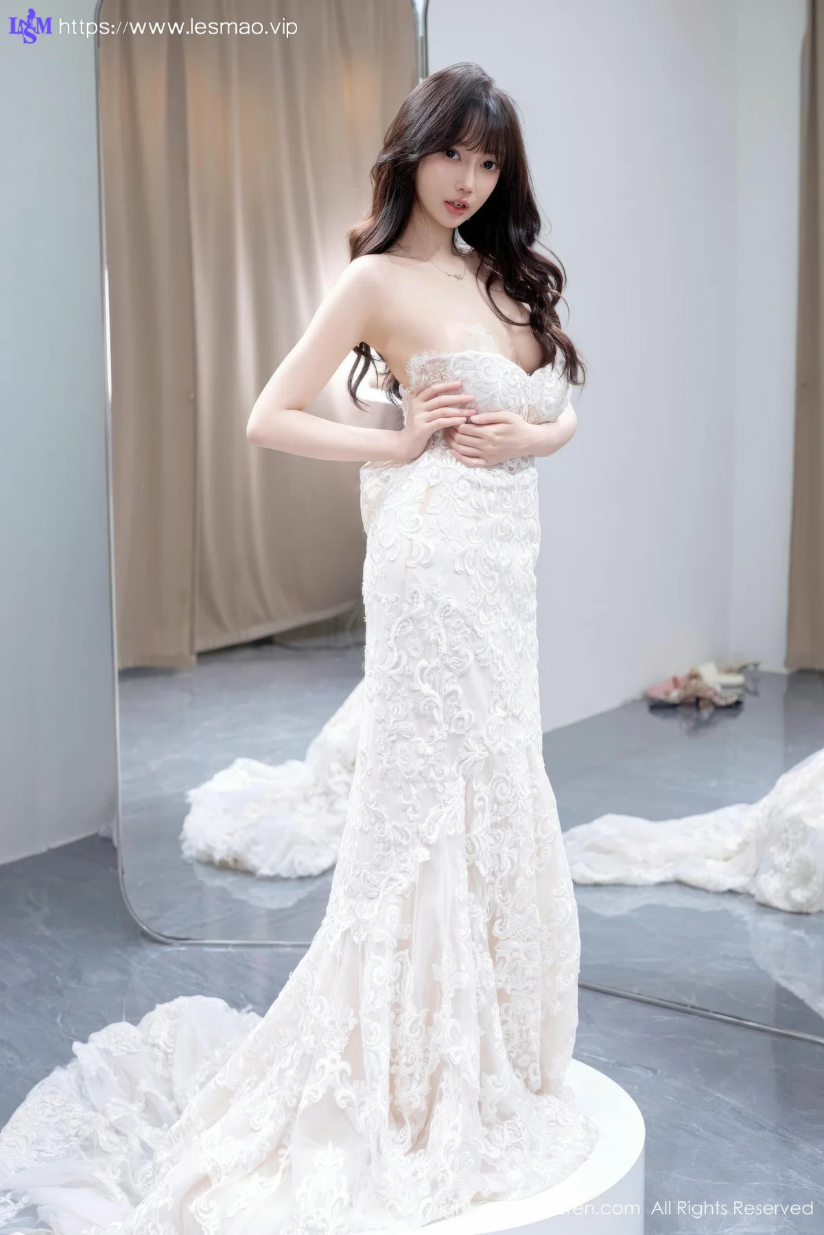 XiuRen 秀人 No.10663 玥儿玥er 性感白色婚纱 - 45