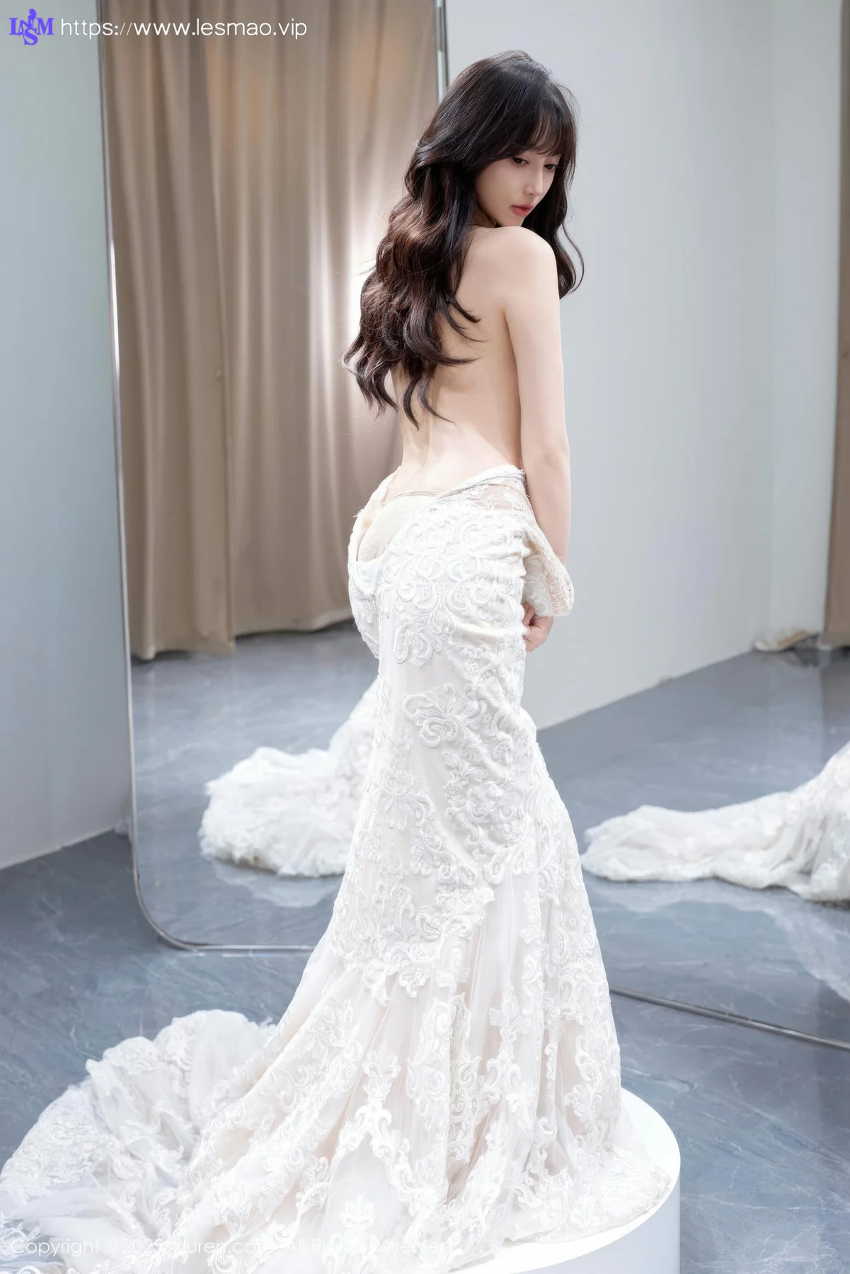 XiuRen 秀人 No.10663 玥儿玥er 性感白色婚纱 - 47