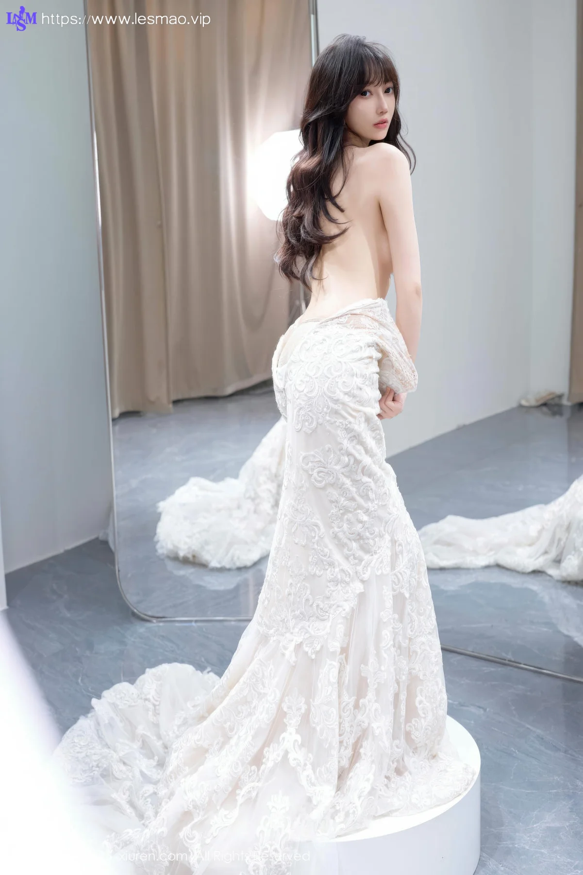 XiuRen 秀人 No.10663 玥儿玥er 性感白色婚纱 - 48
