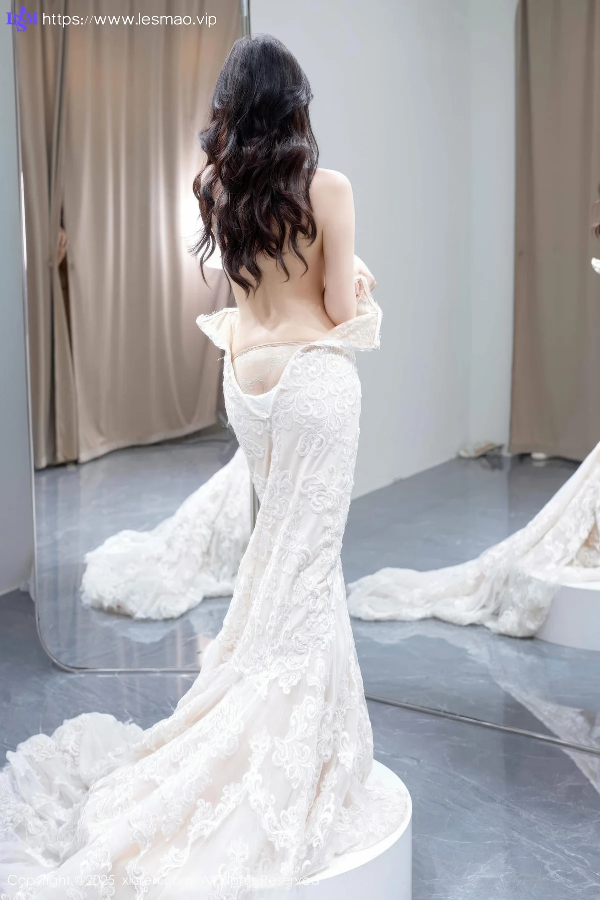 XiuRen 秀人 No.10663 玥儿玥er 性感白色婚纱 - 49