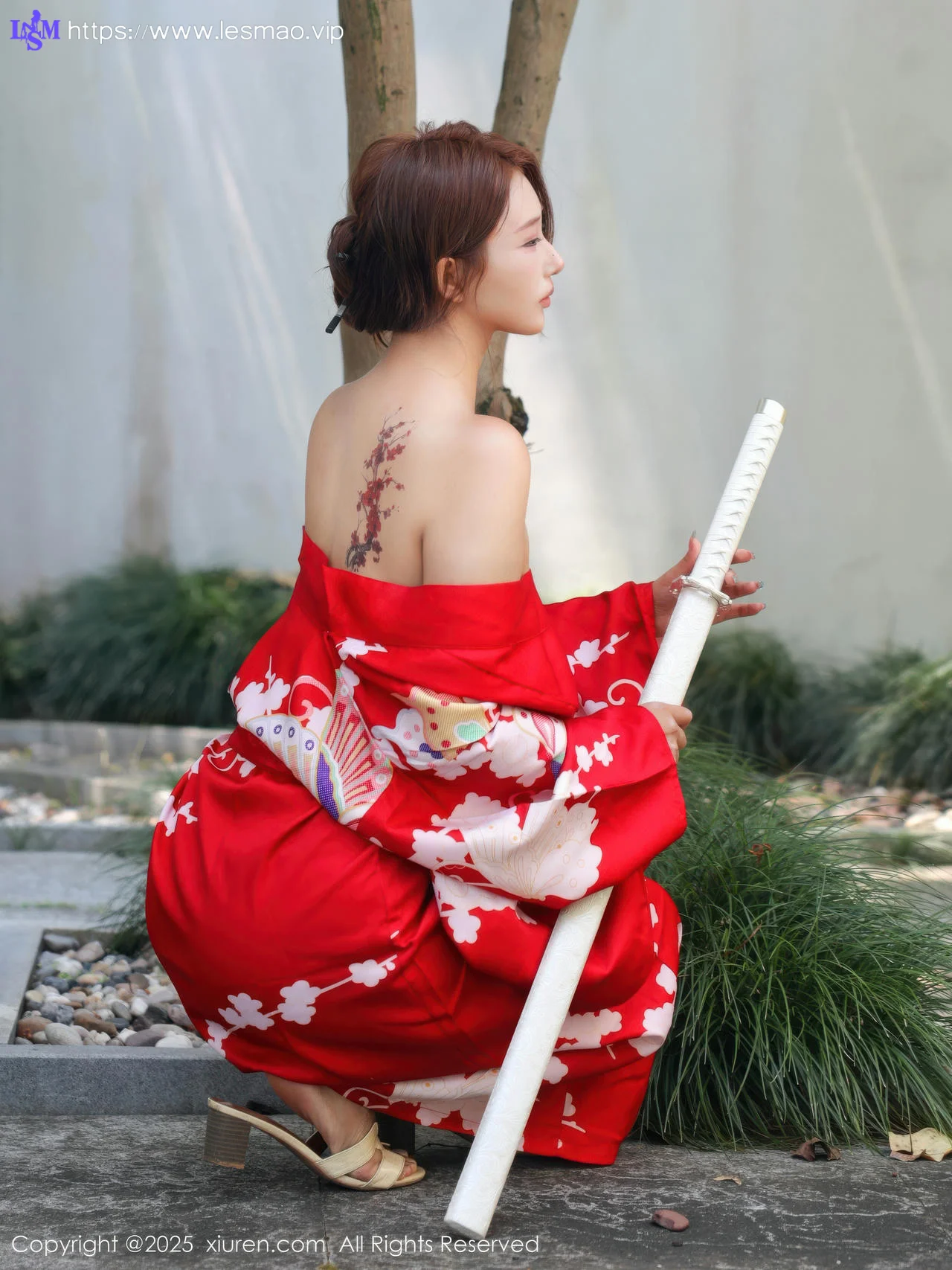 XiuRen 秀人 No.10683 金允希Yuki 性感红色和服 - 13