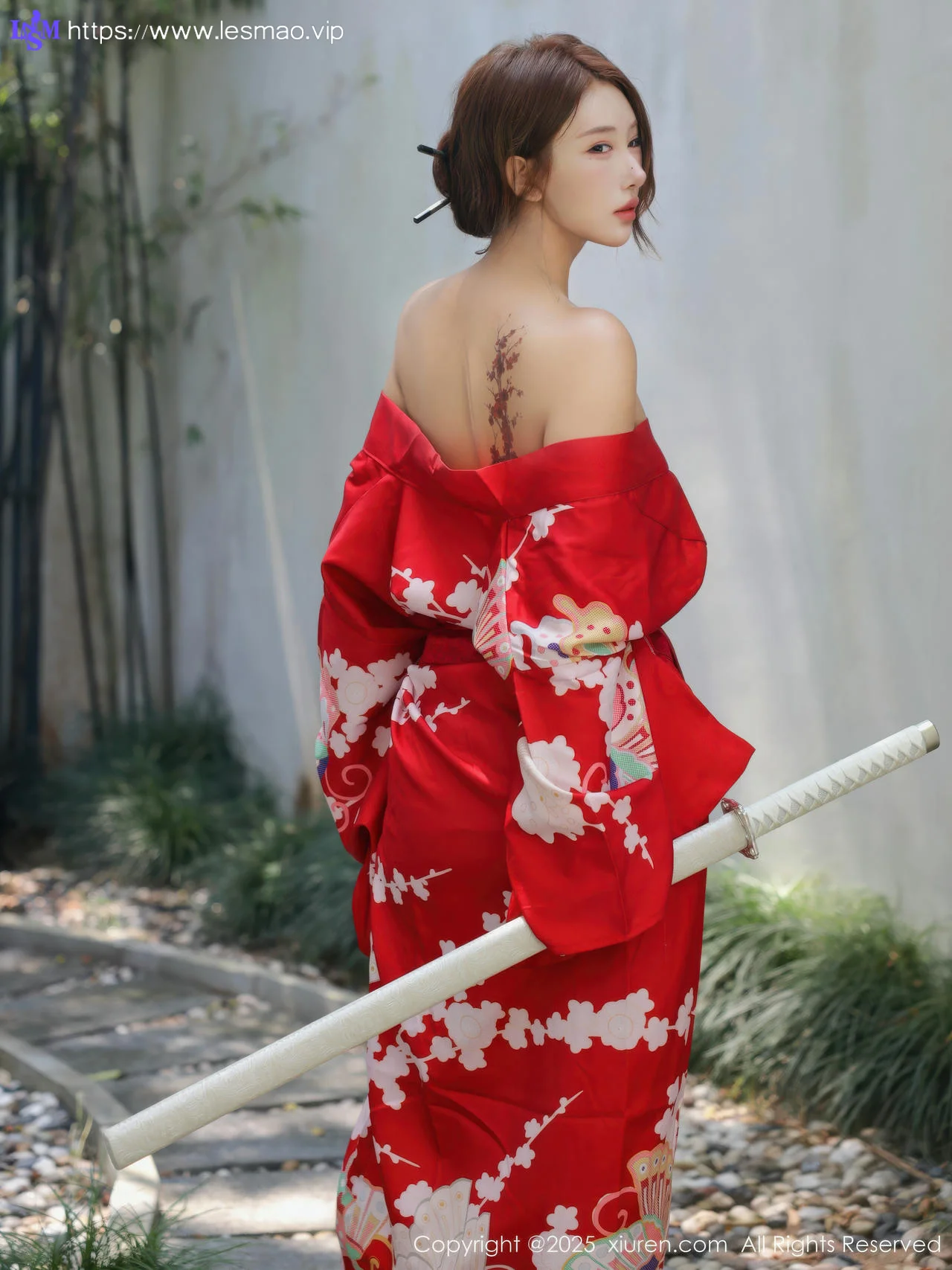 XiuRen 秀人 No.10683 金允希Yuki 性感红色和服 - 18