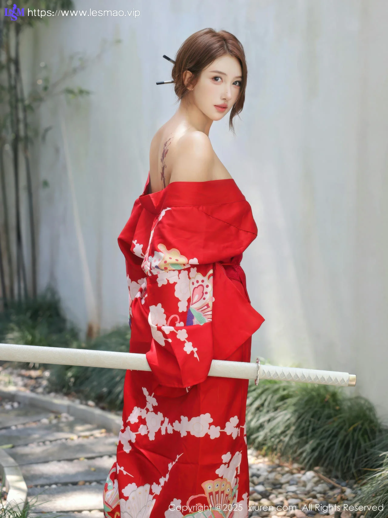 XiuRen 秀人 No.10683 金允希Yuki 性感红色和服 - 19