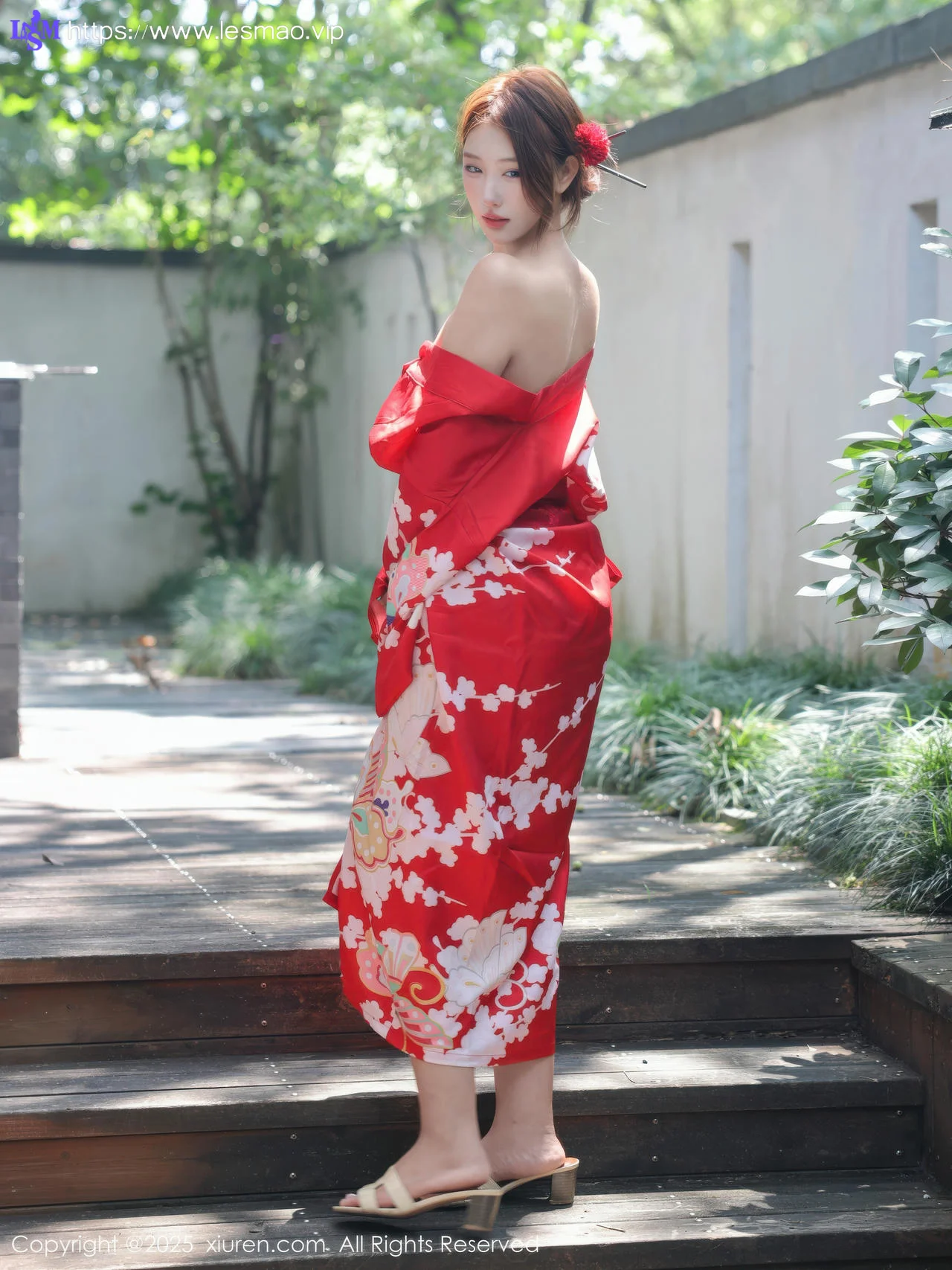 XiuRen 秀人 No.10683 金允希Yuki 性感红色和服 - 22