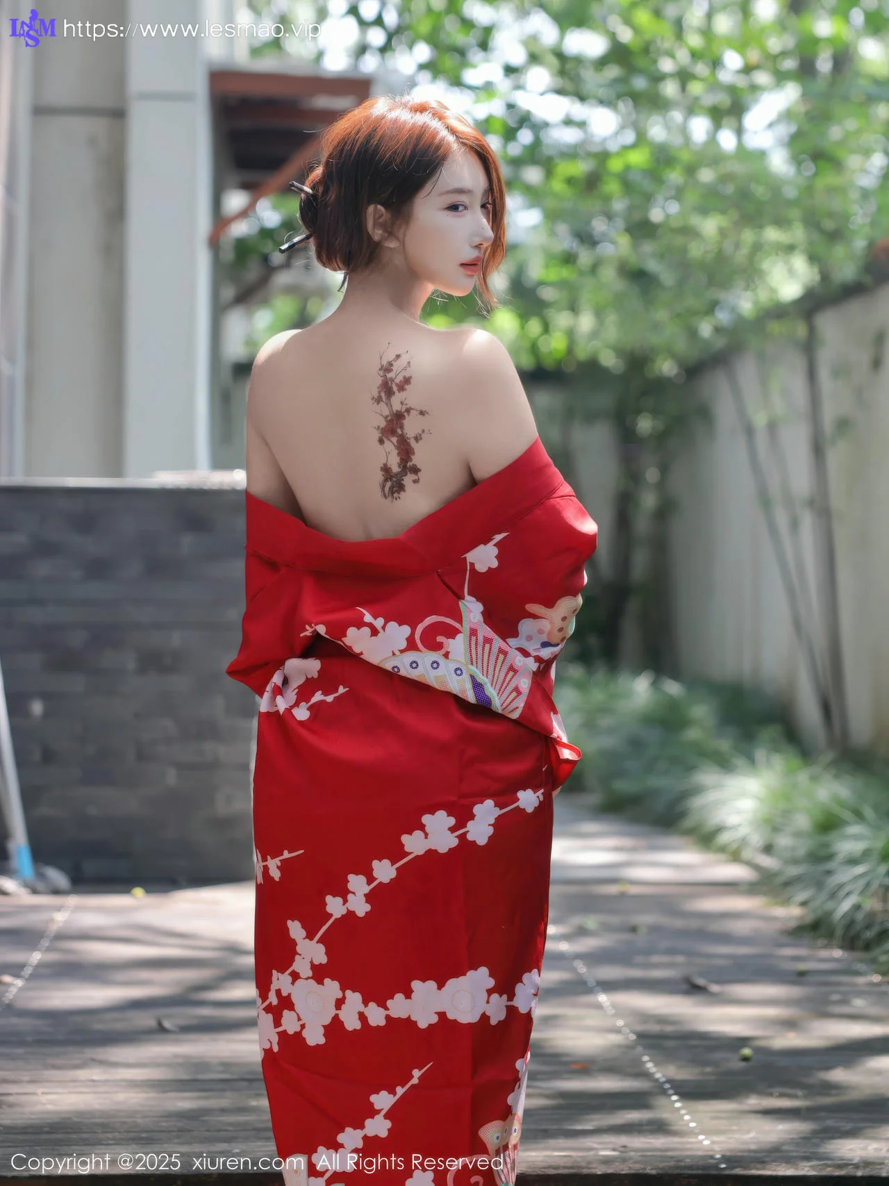 XiuRen 秀人 No.10683 金允希Yuki 性感红色和服 - 25