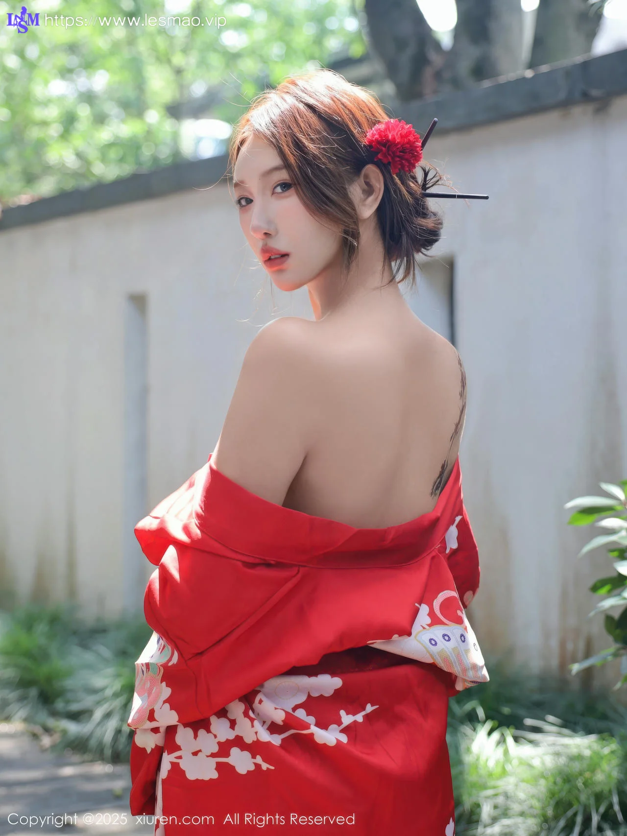 XiuRen 秀人 No.10683 金允希Yuki 性感红色和服 - 27