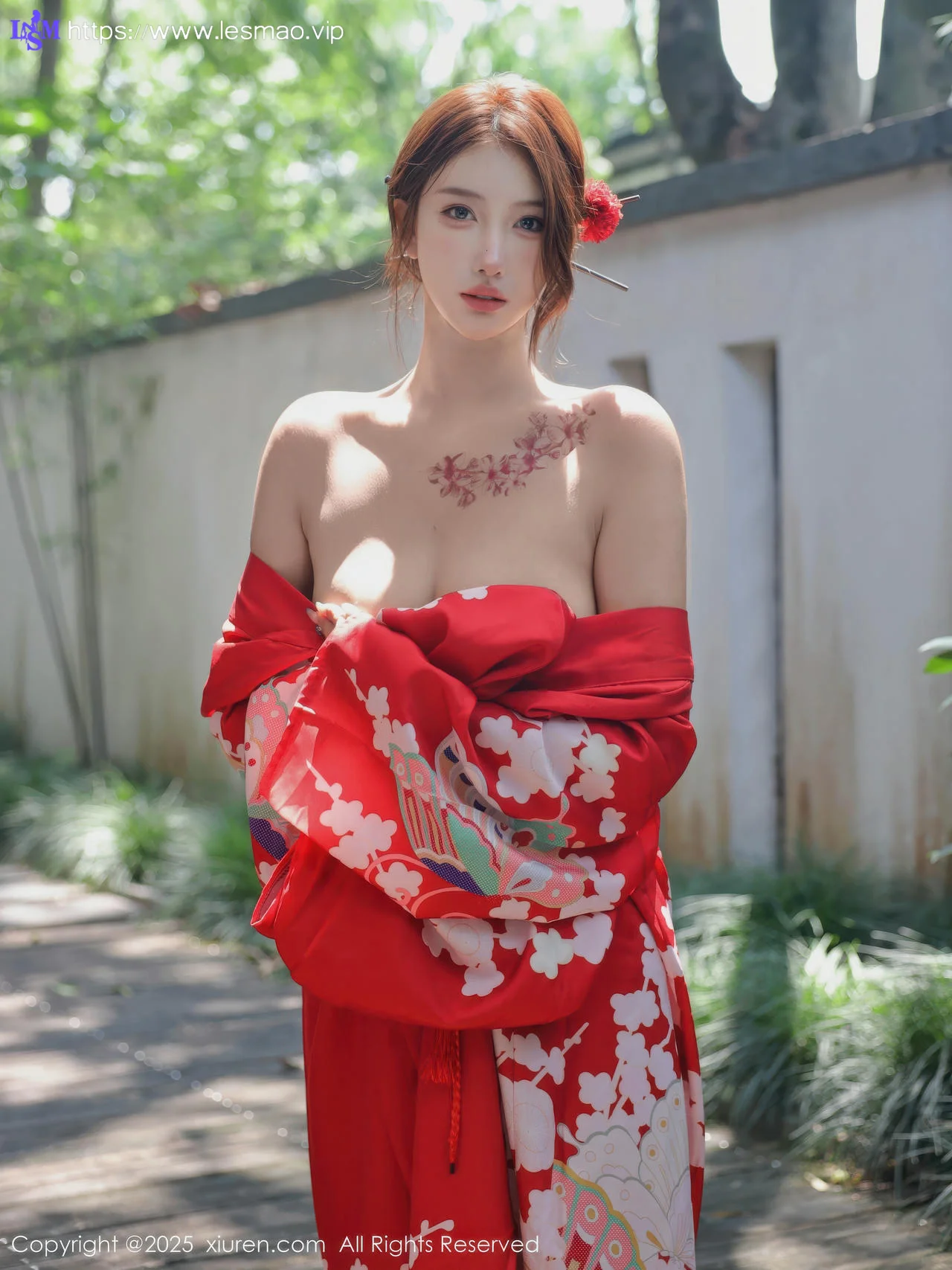 XiuRen 秀人 No.10683 金允希Yuki 性感红色和服 - 29