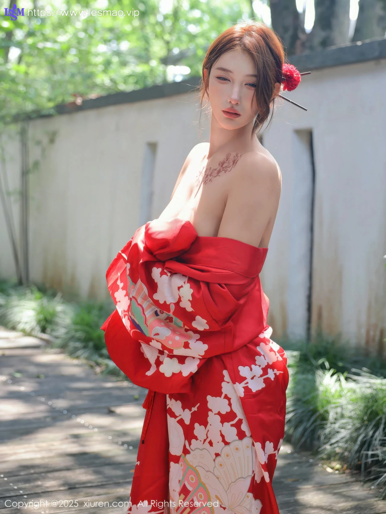 XiuRen 秀人 No.10683 金允希Yuki 性感红色和服 - 30