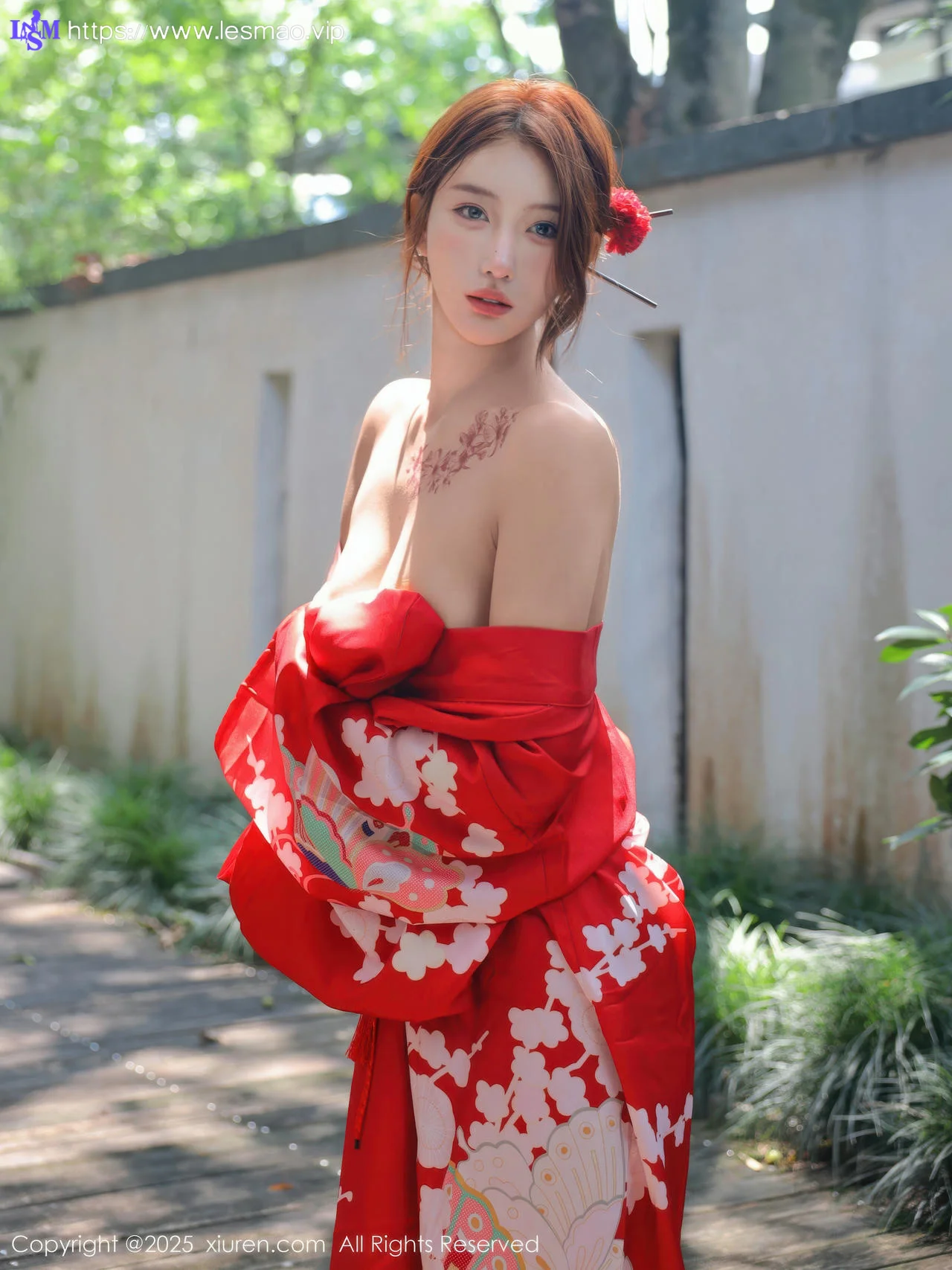 XiuRen 秀人 No.10683 金允希Yuki 性感红色和服 - 31