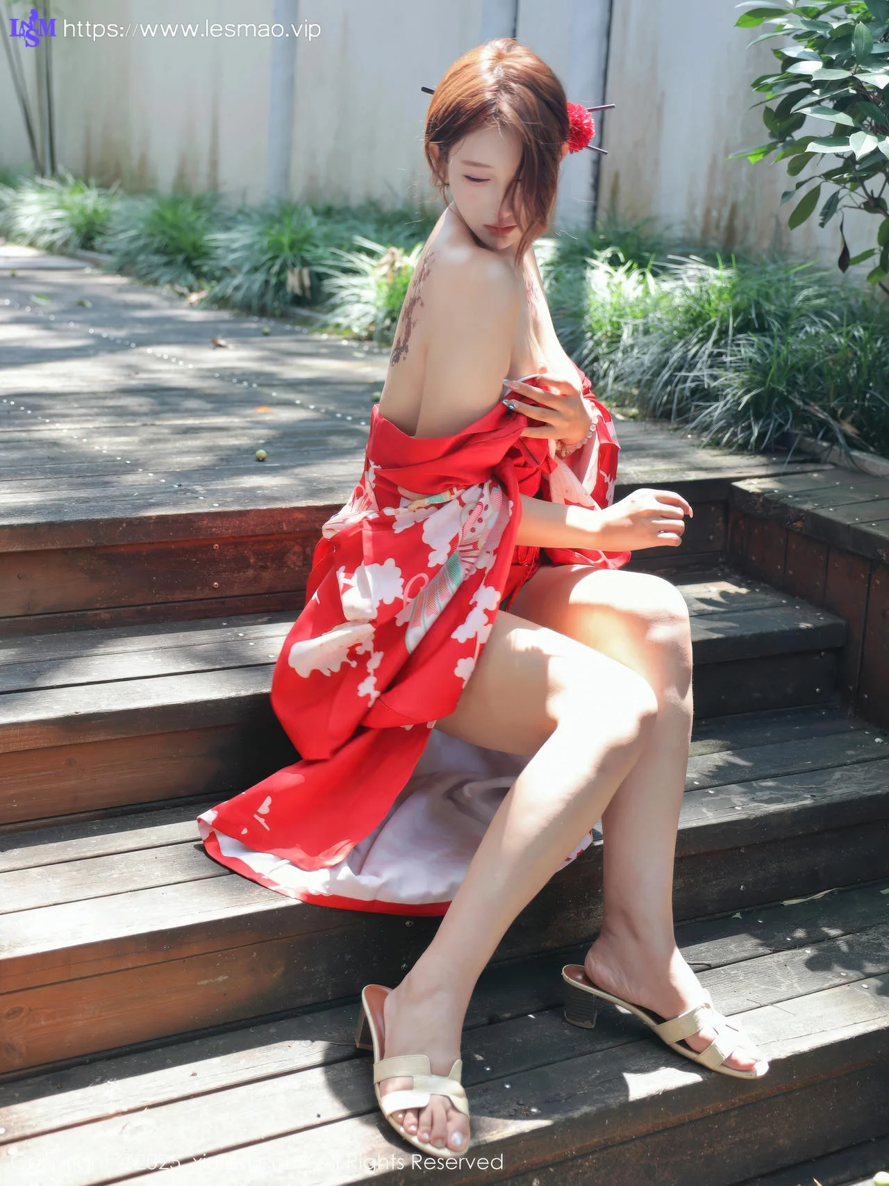 XiuRen 秀人 No.10683 金允希Yuki 性感红色和服 - 43