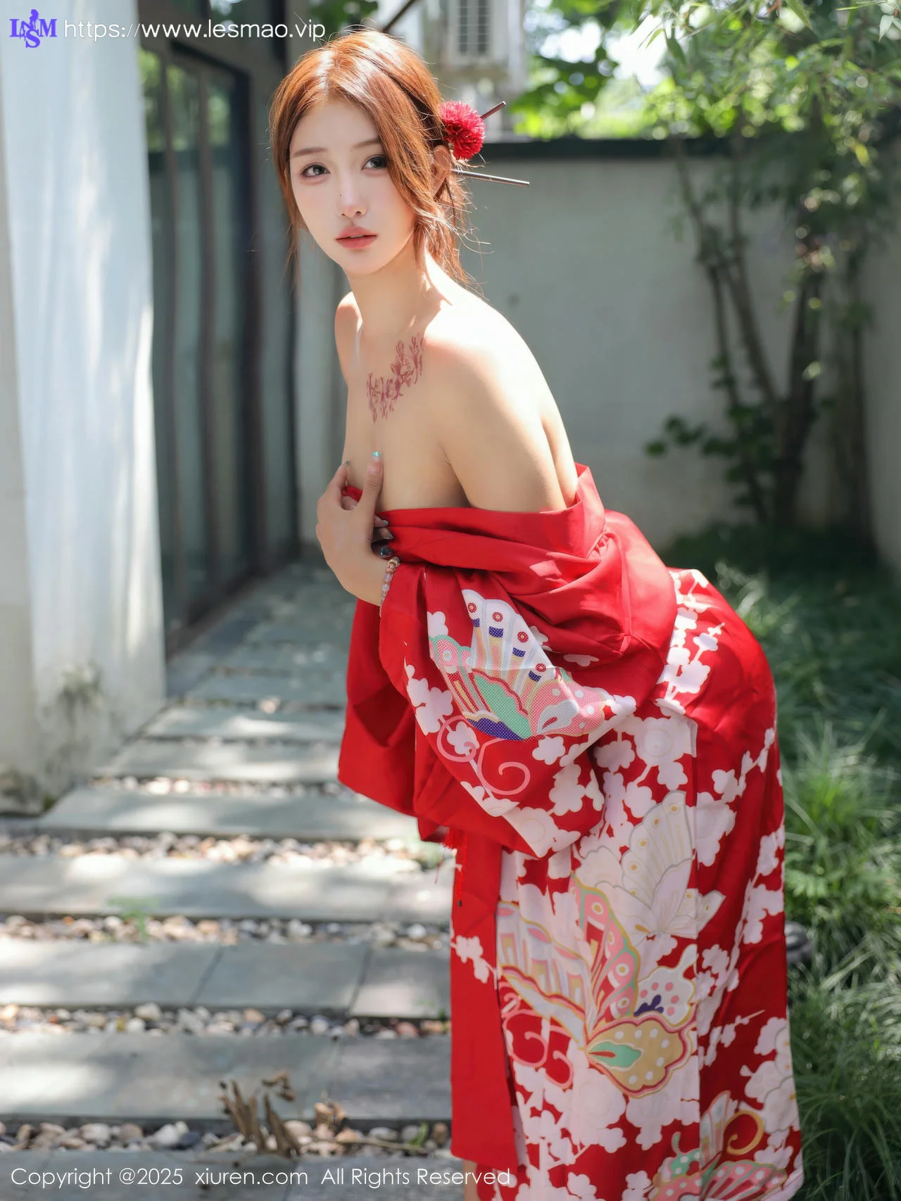 XiuRen 秀人 No.10683 金允希Yuki 性感红色和服 - 62