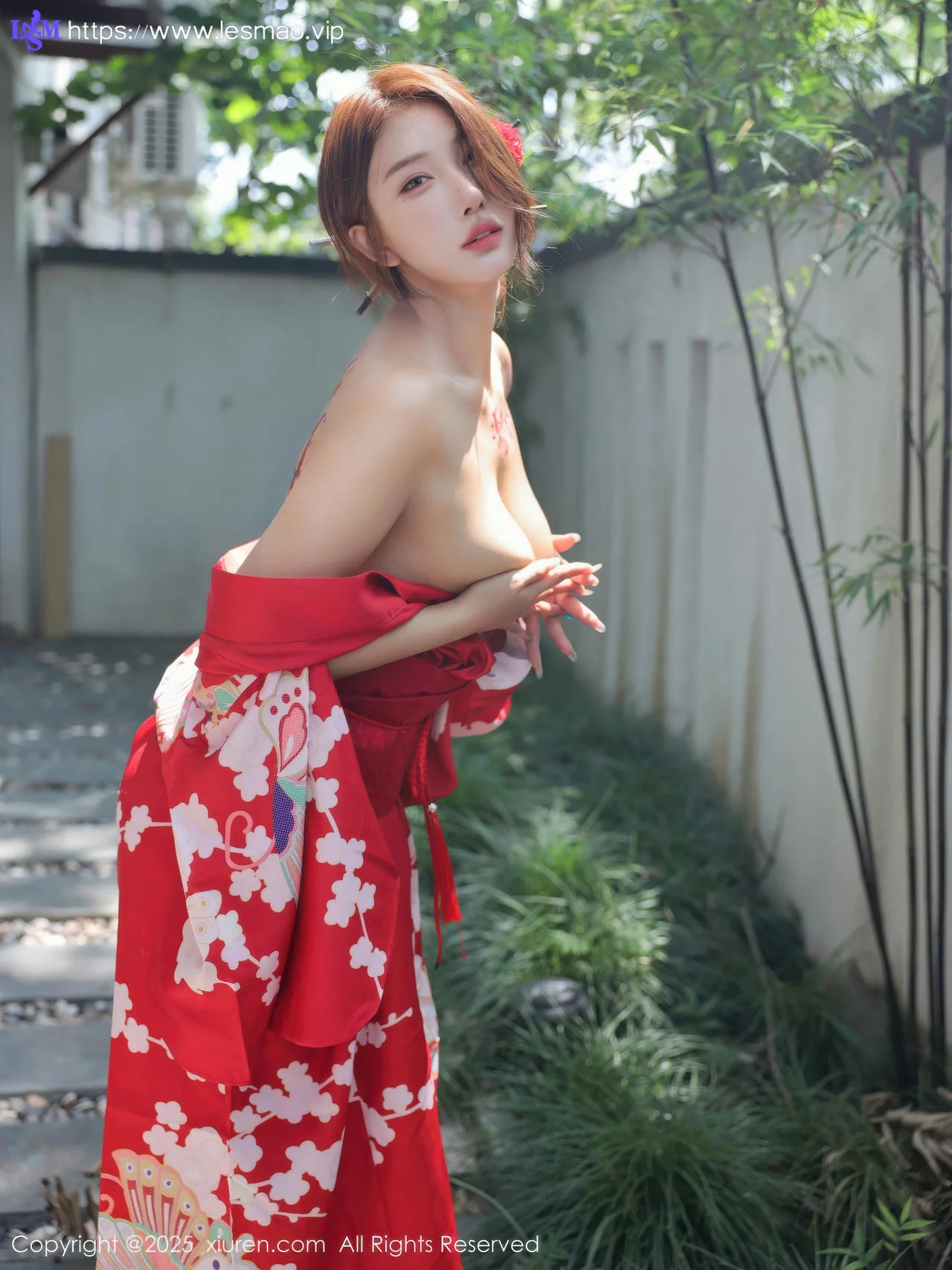 XiuRen 秀人 No.10683 金允希Yuki 性感红色和服 - 68