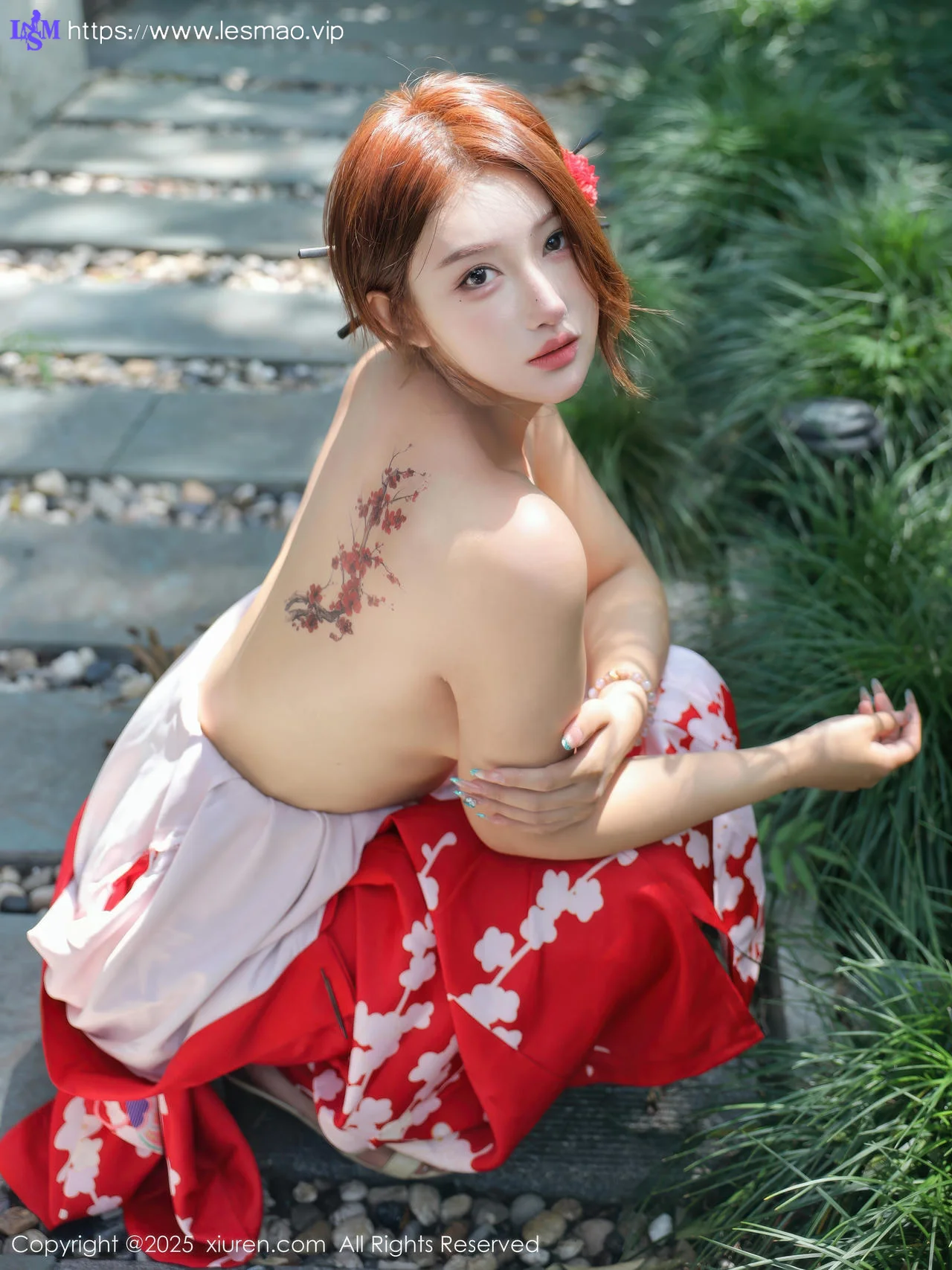 XiuRen 秀人 No.10683 金允希Yuki 性感红色和服 - 71
