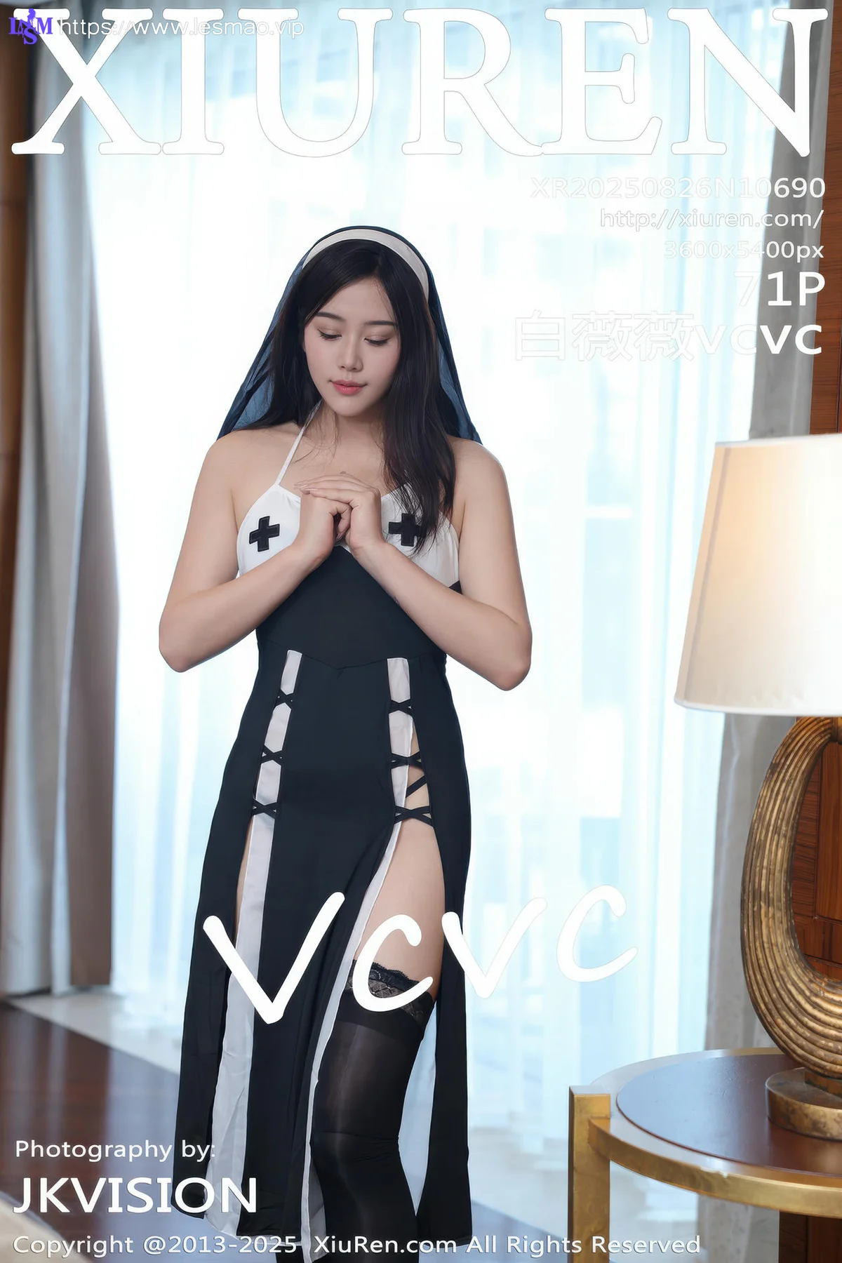 XiuRen 秀人 No.10690 白薇薇vcvc 性感黑白修女服饰 - 72