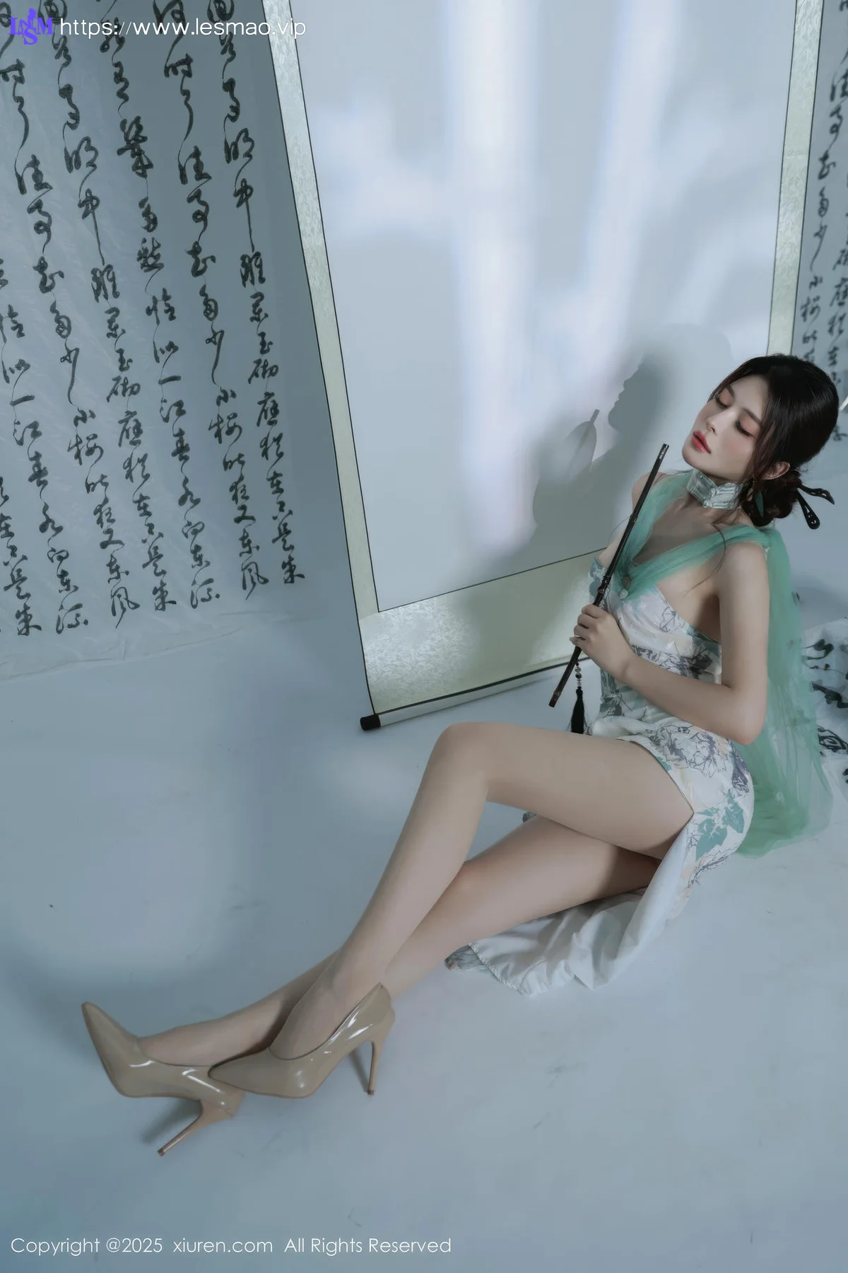 XiuRen 秀人 No.10694 阿依莎  浅色古风服饰 - 35