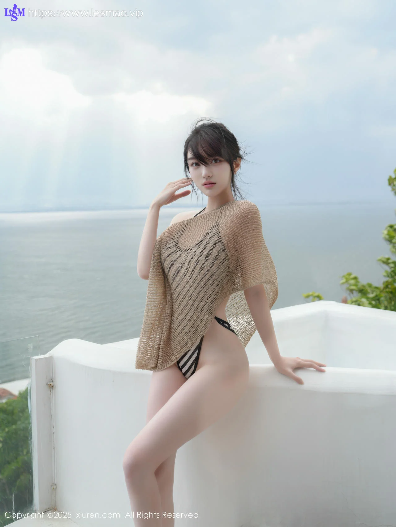 XiuRen 秀人 No.10698 白露lulu 黑白色比基尼 - 17
