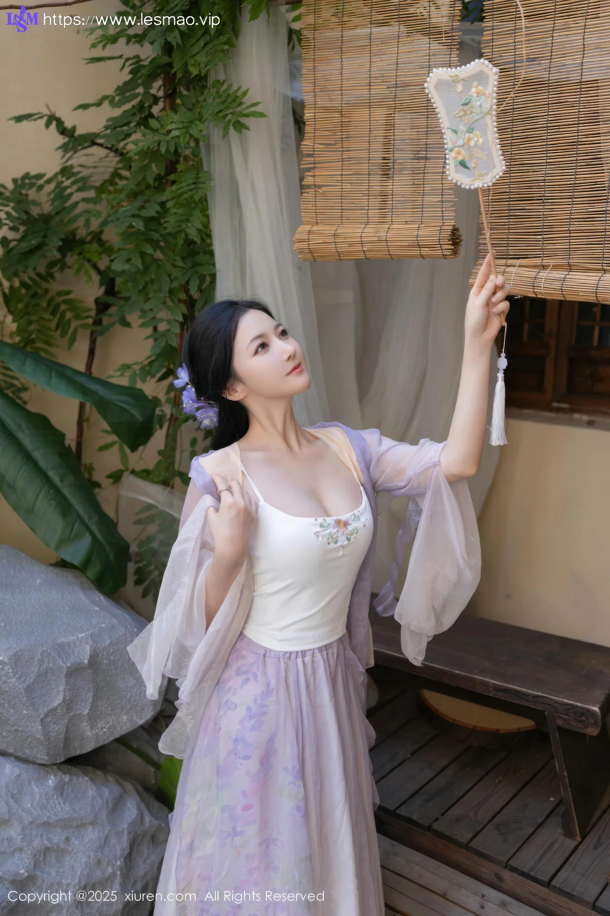 XiuRen 秀人 No.10737 鱼子酱Fish 紫色连衣裙 - 12