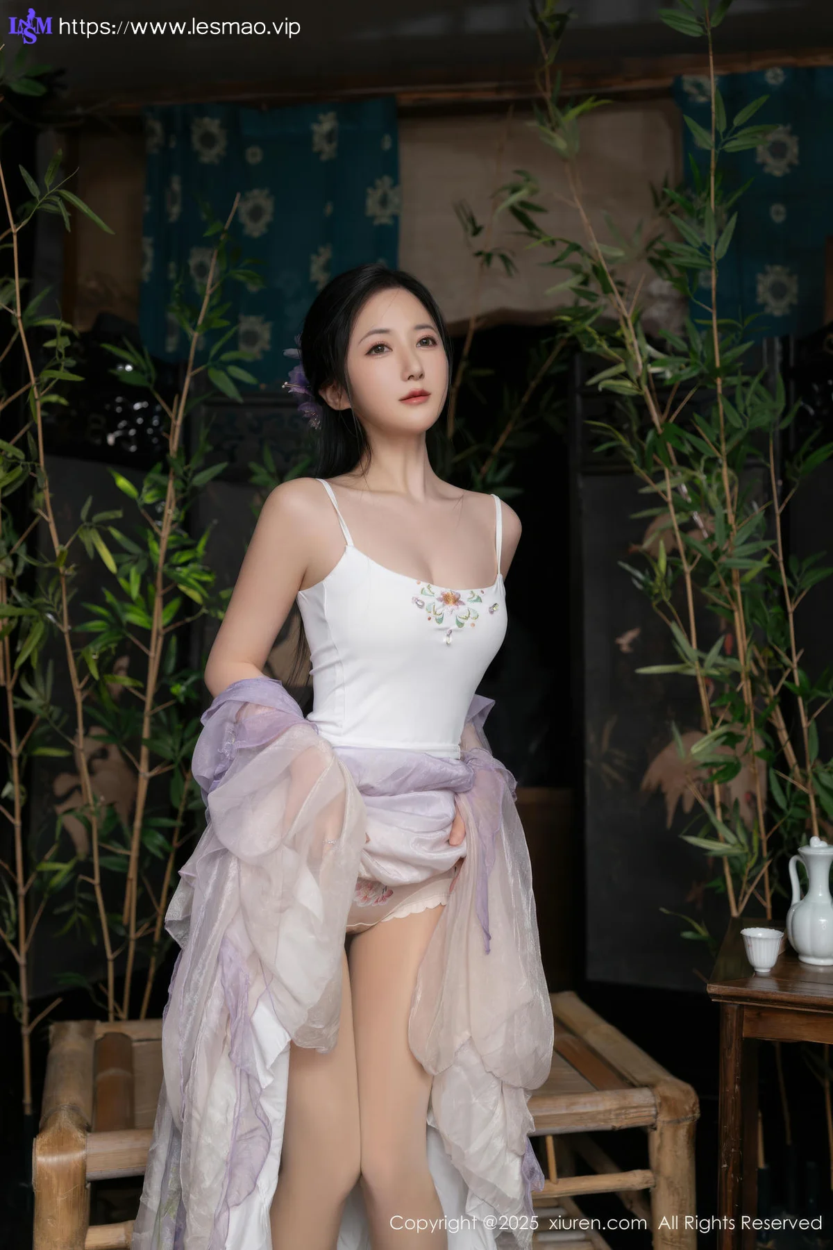XiuRen 秀人 No.10737 鱼子酱Fish 紫色连衣裙 - 24