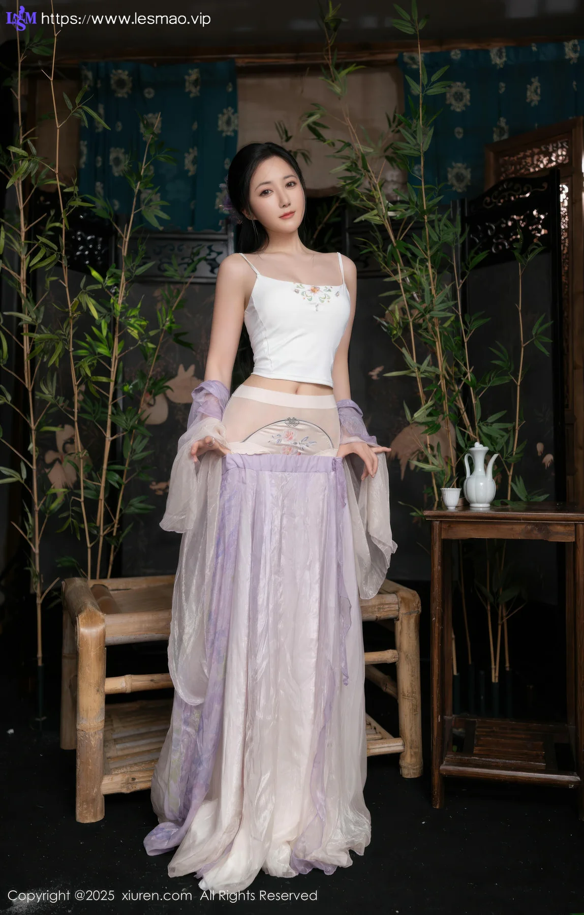 XiuRen 秀人 No.10737 鱼子酱Fish 紫色连衣裙 - 28