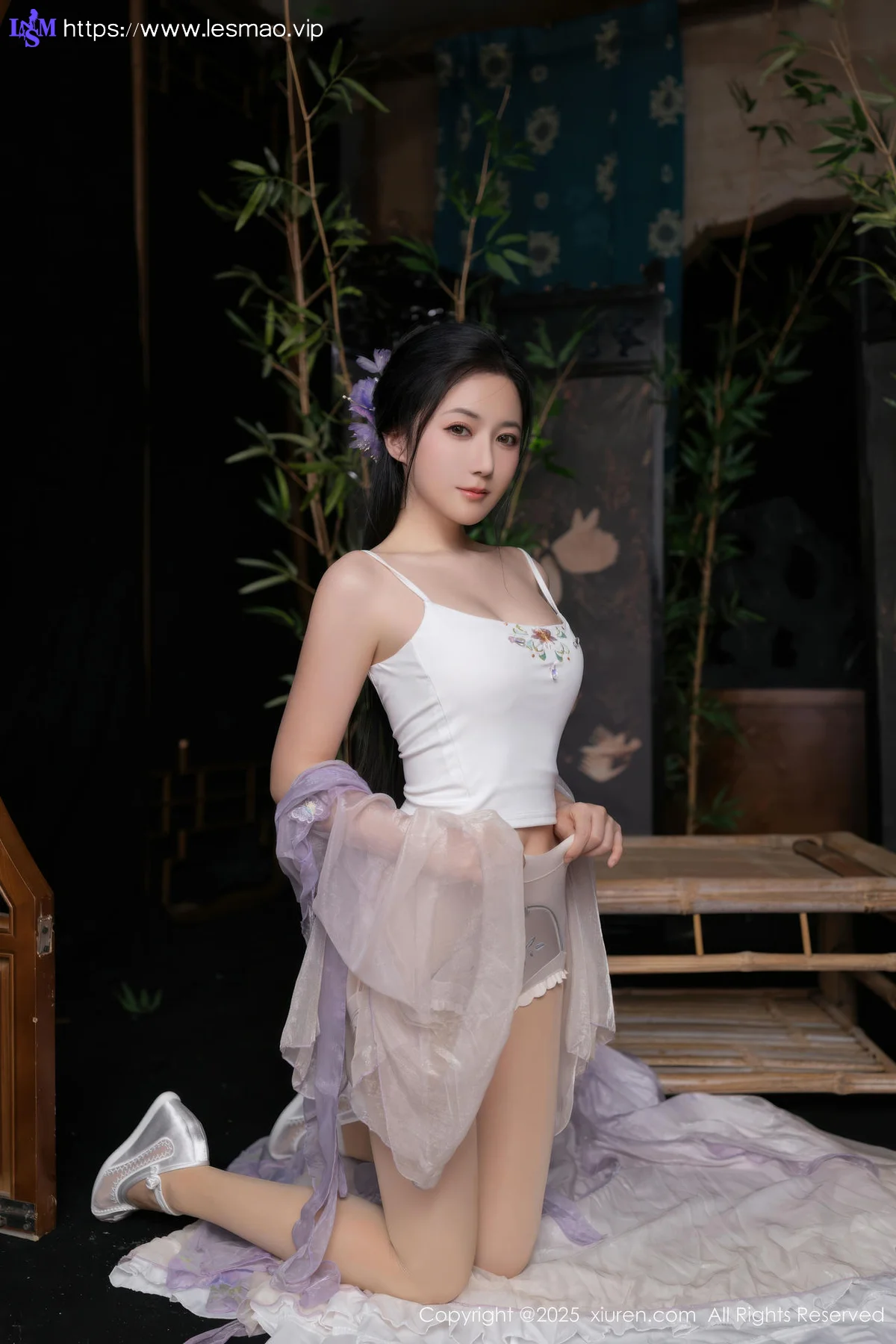 XiuRen 秀人 No.10737 鱼子酱Fish 紫色连衣裙 - 40