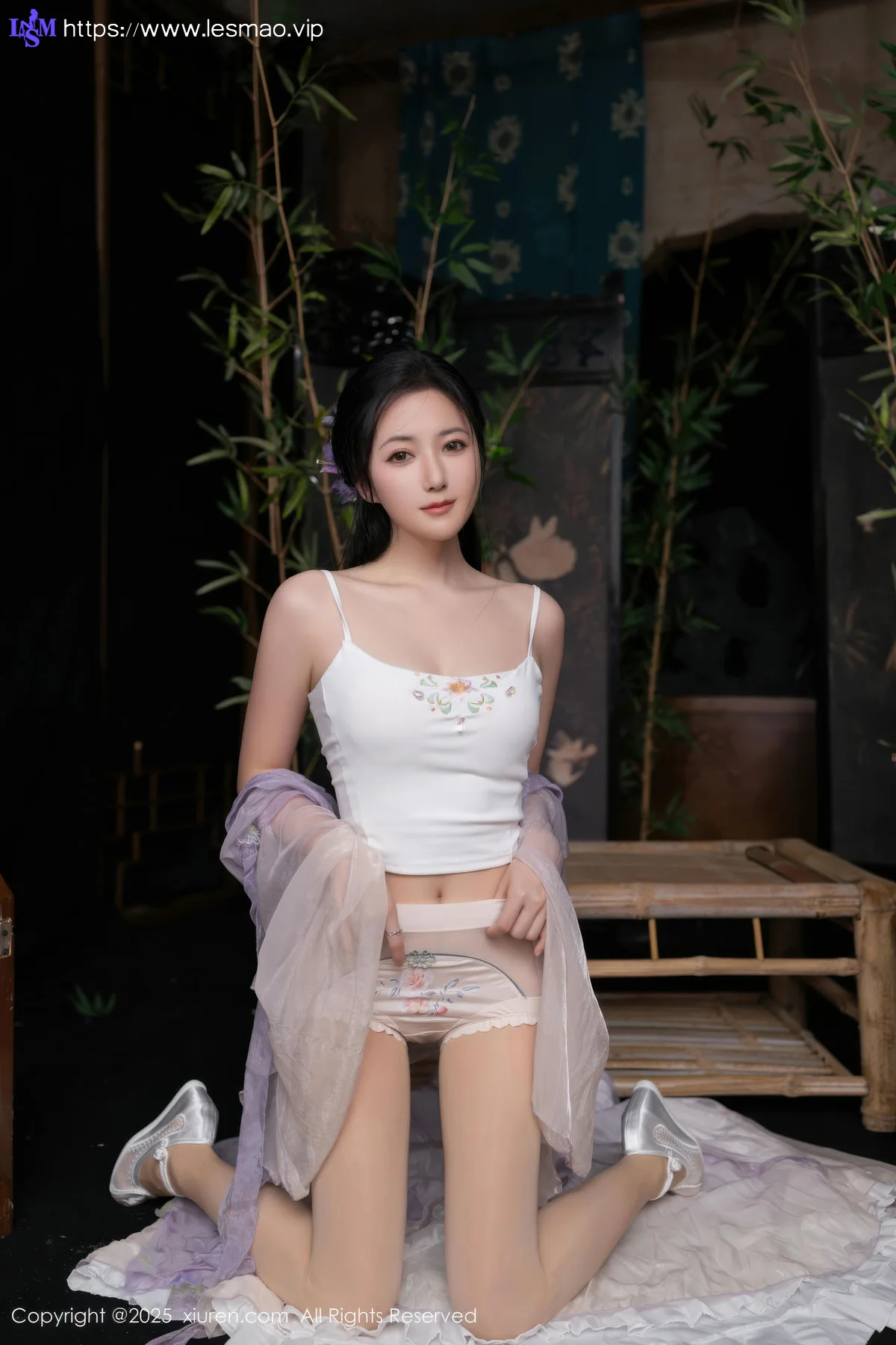 XiuRen 秀人 No.10737 鱼子酱Fish 紫色连衣裙 - 41