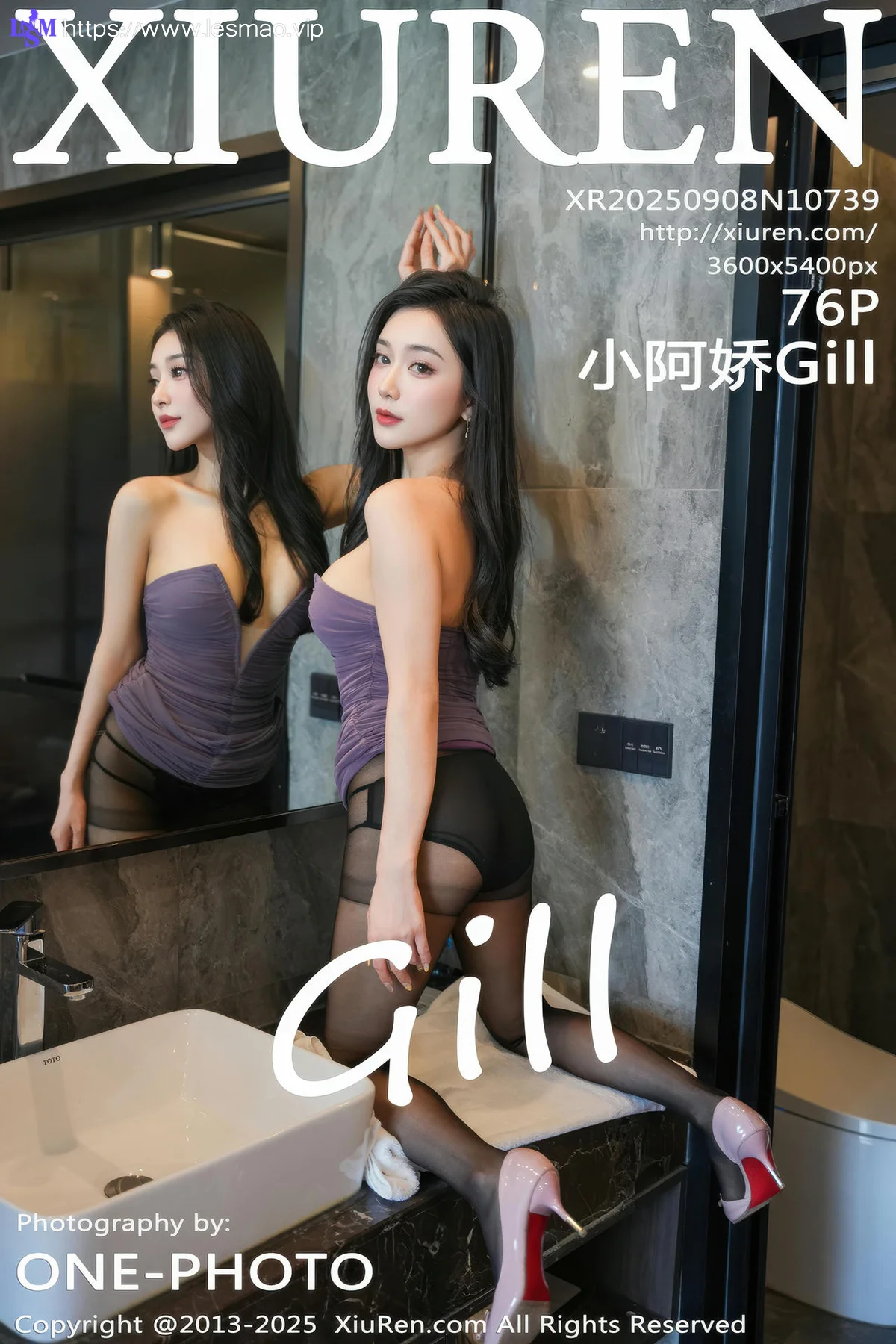 XiuRen 秀人 No.10739 小阿娇Gill 紫色连衣短裙 - 77