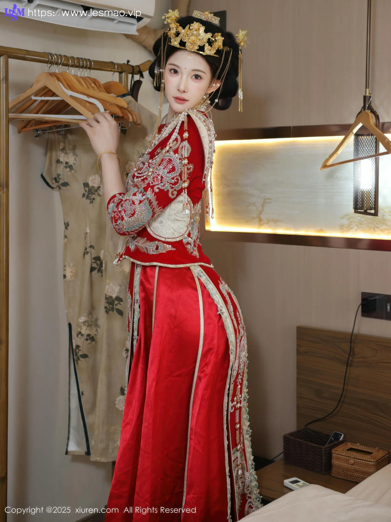 XiuRen 秀人 No.10742 梨霜儿 红色新娘服饰 - 19