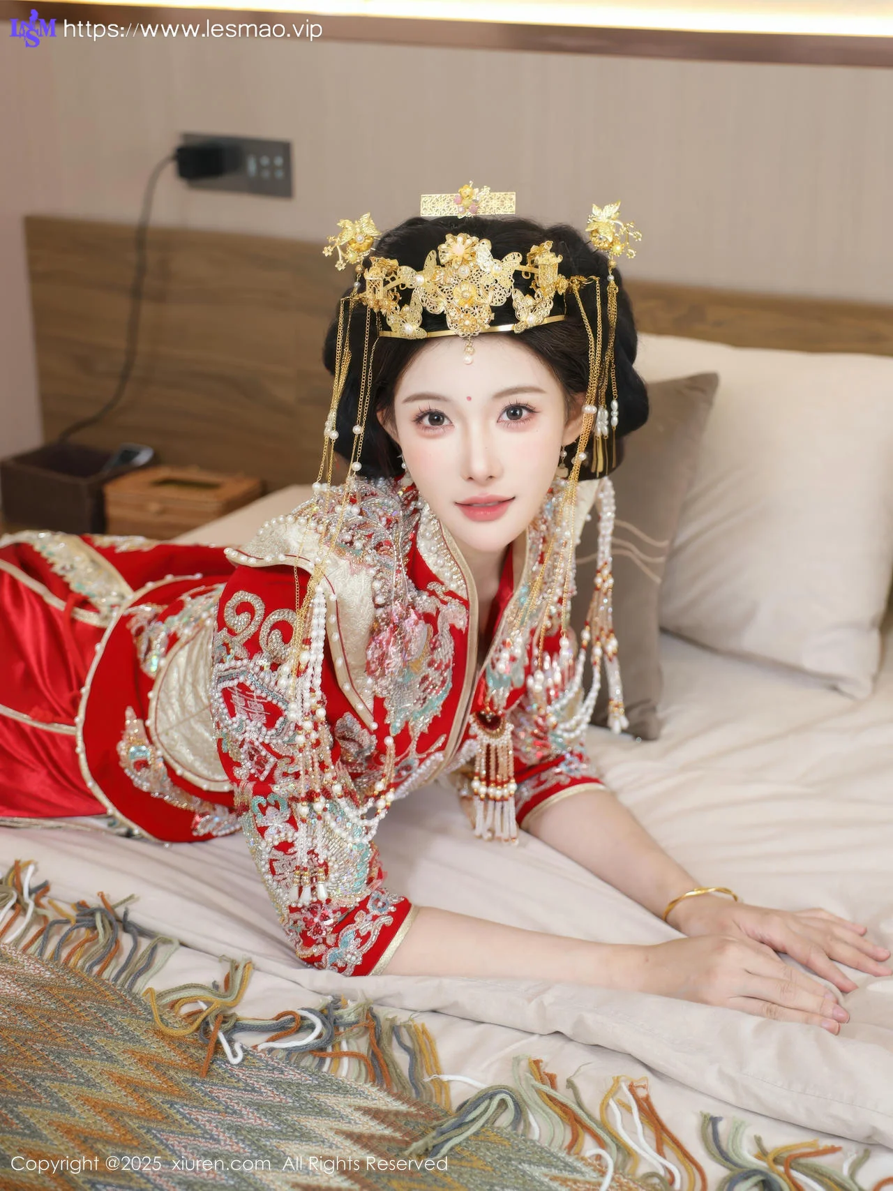 XiuRen 秀人 No.10742 梨霜儿 红色新娘服饰 - 24