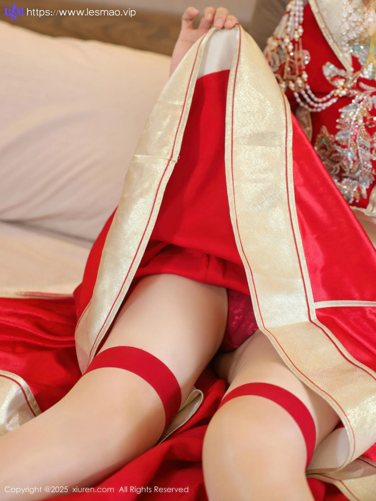 XiuRen 秀人 No.10742 梨霜儿 红色新娘服饰 - 41