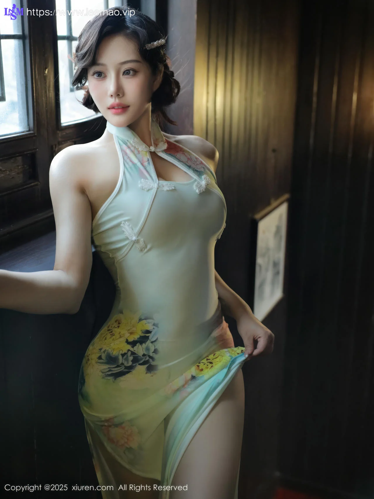 XiuRen 秀人 No.10749 莉莉安娜o 绿色旗袍 - 9
