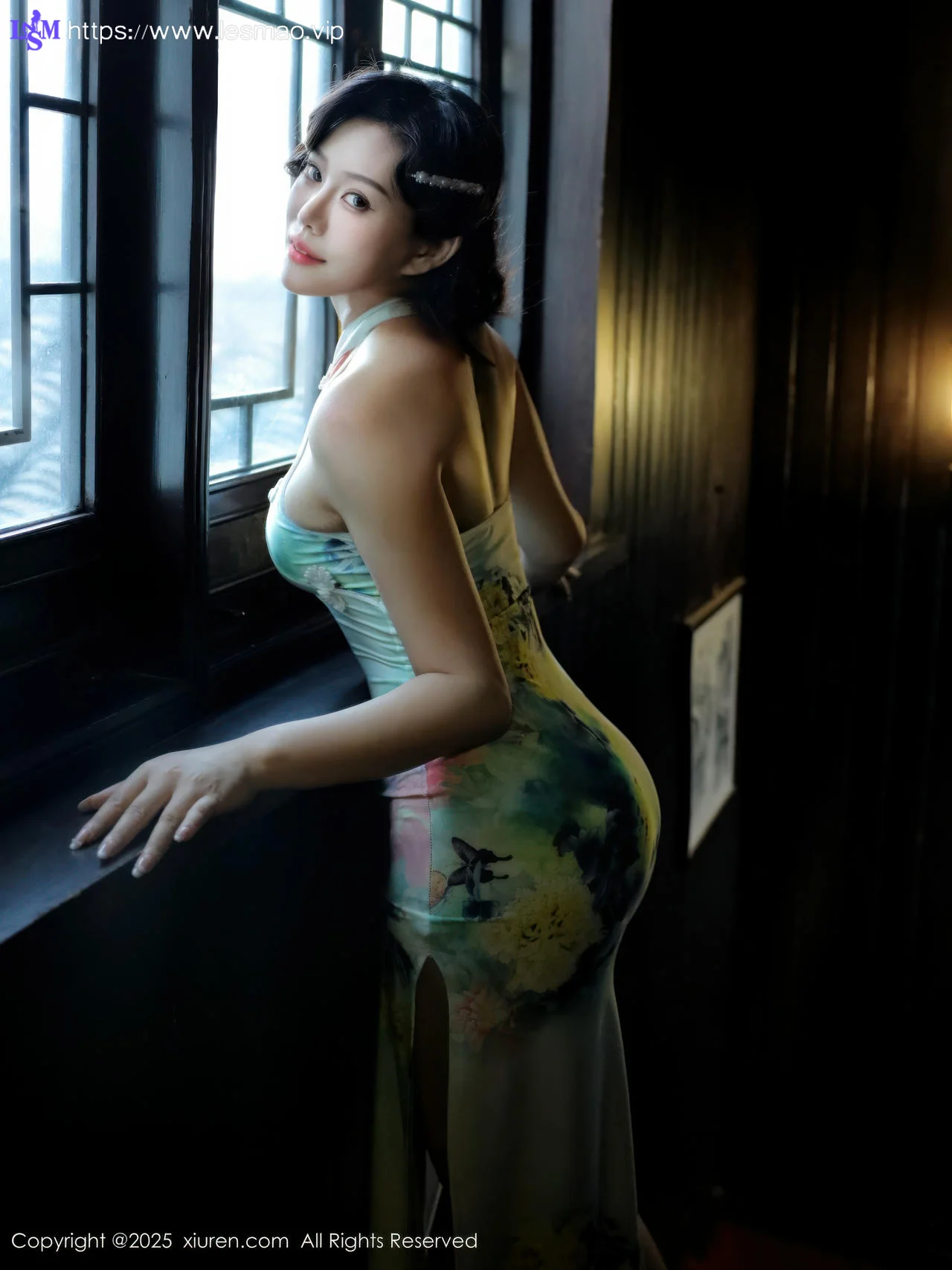 XiuRen 秀人 No.10749 莉莉安娜o 绿色旗袍 - 15
