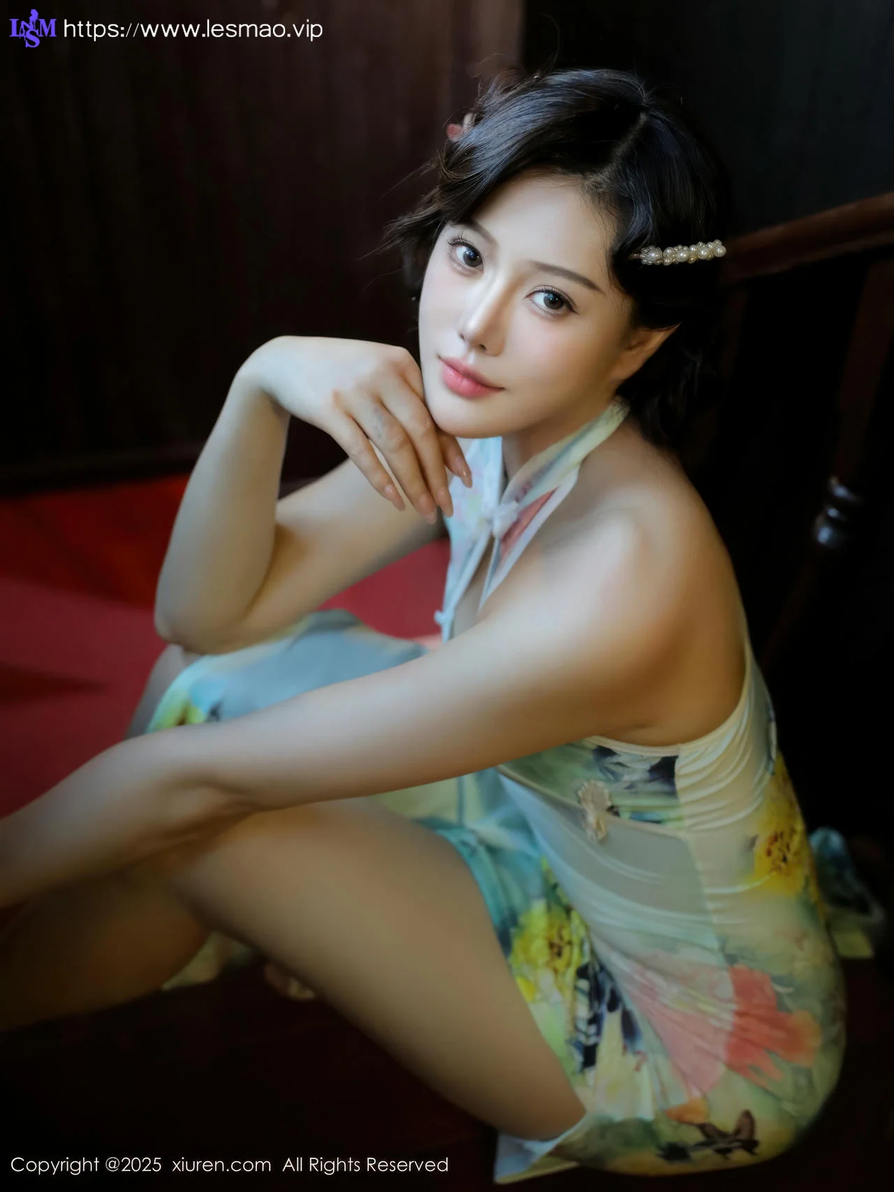 XiuRen 秀人 No.10749 莉莉安娜o 绿色旗袍 - 22