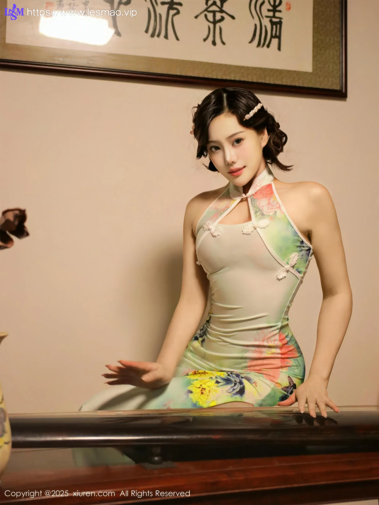 XiuRen 秀人 No.10749 莉莉安娜o 绿色旗袍 - 41