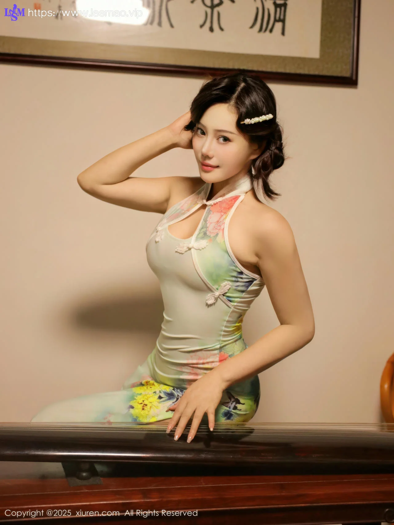 XiuRen 秀人 No.10749 莉莉安娜o 绿色旗袍 - 44