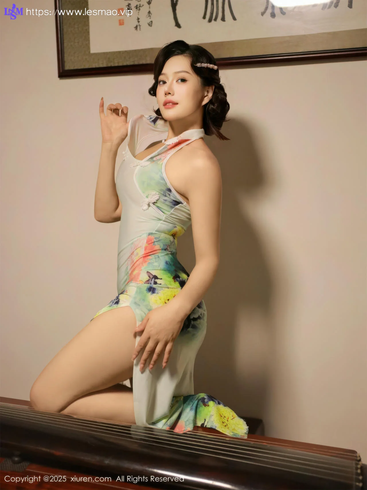 XiuRen 秀人 No.10749 莉莉安娜o 绿色旗袍 - 53