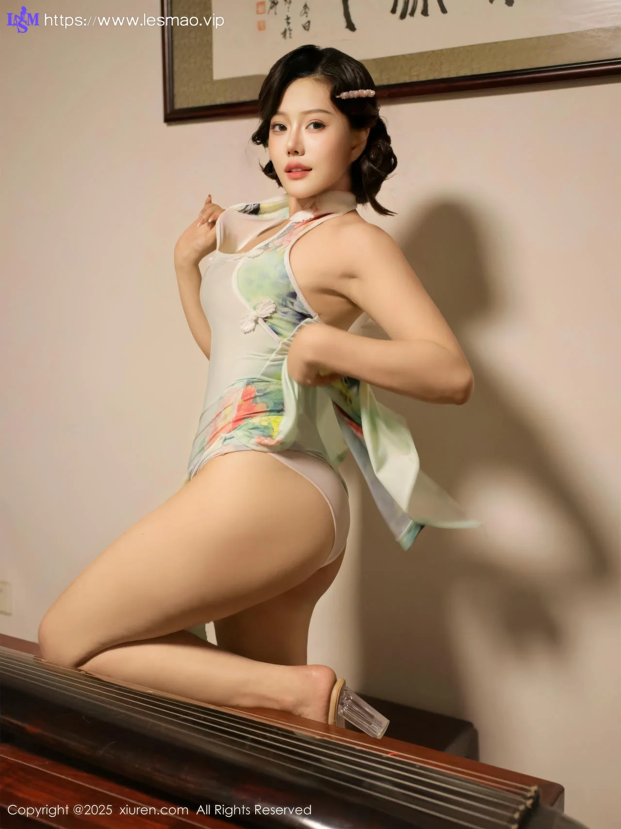 XiuRen 秀人 No.10749 莉莉安娜o 绿色旗袍 - 55