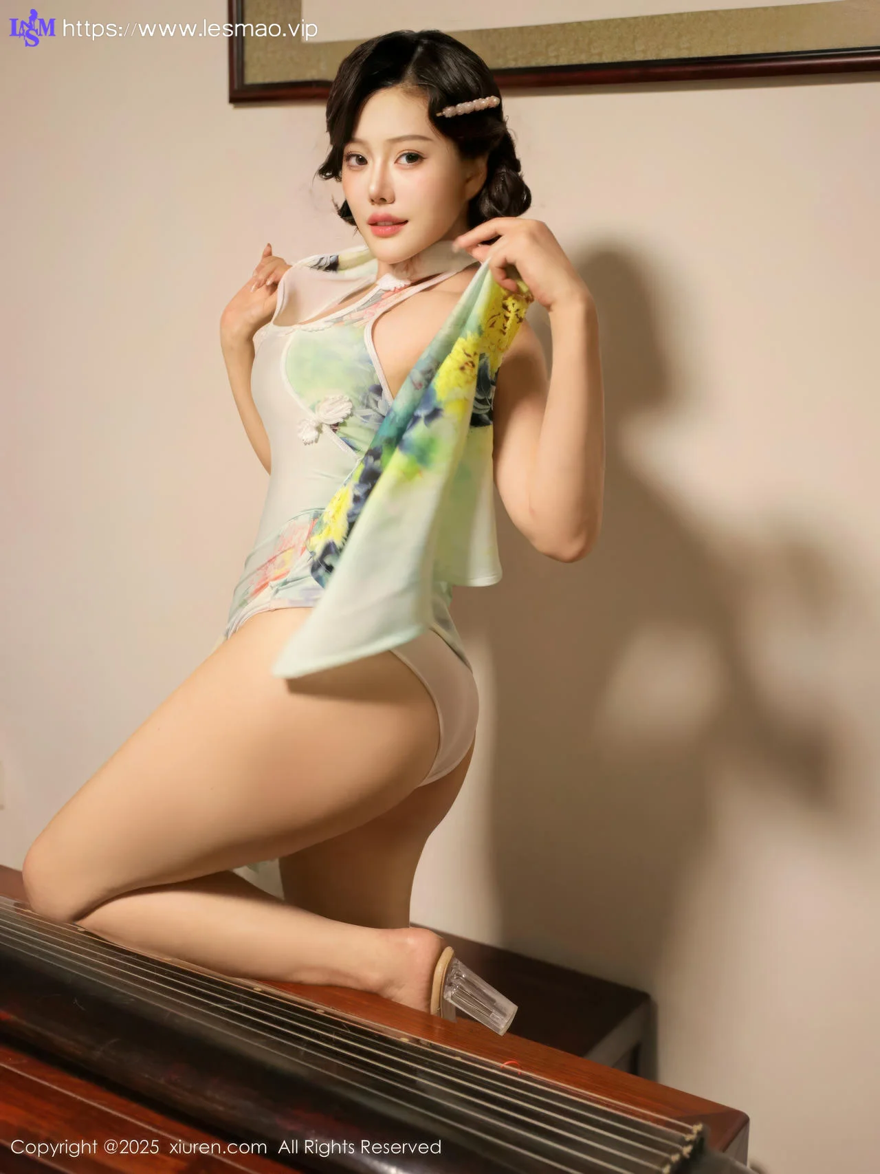 XiuRen 秀人 No.10749 莉莉安娜o 绿色旗袍 - 56