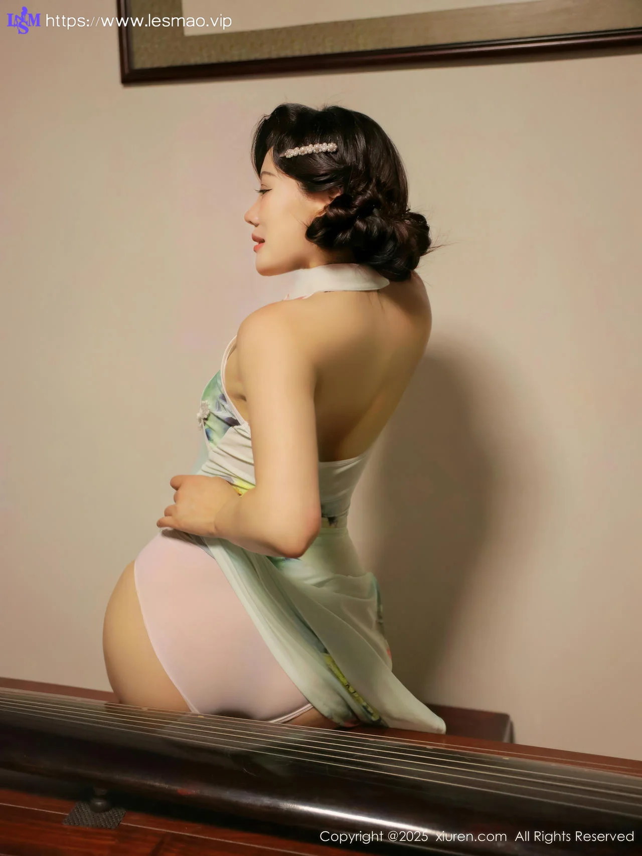 XiuRen 秀人 No.10749 莉莉安娜o 绿色旗袍 - 62