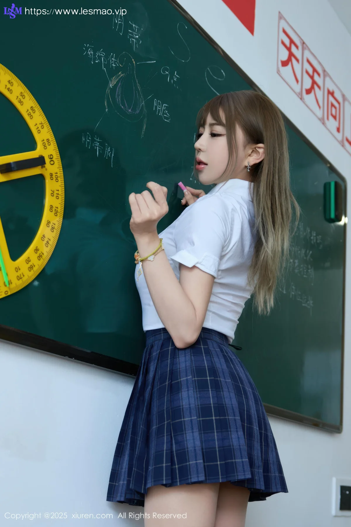 XiuRen 秀人 No.10750 Zoe柚柚 教室场景性感JK服装， - 25