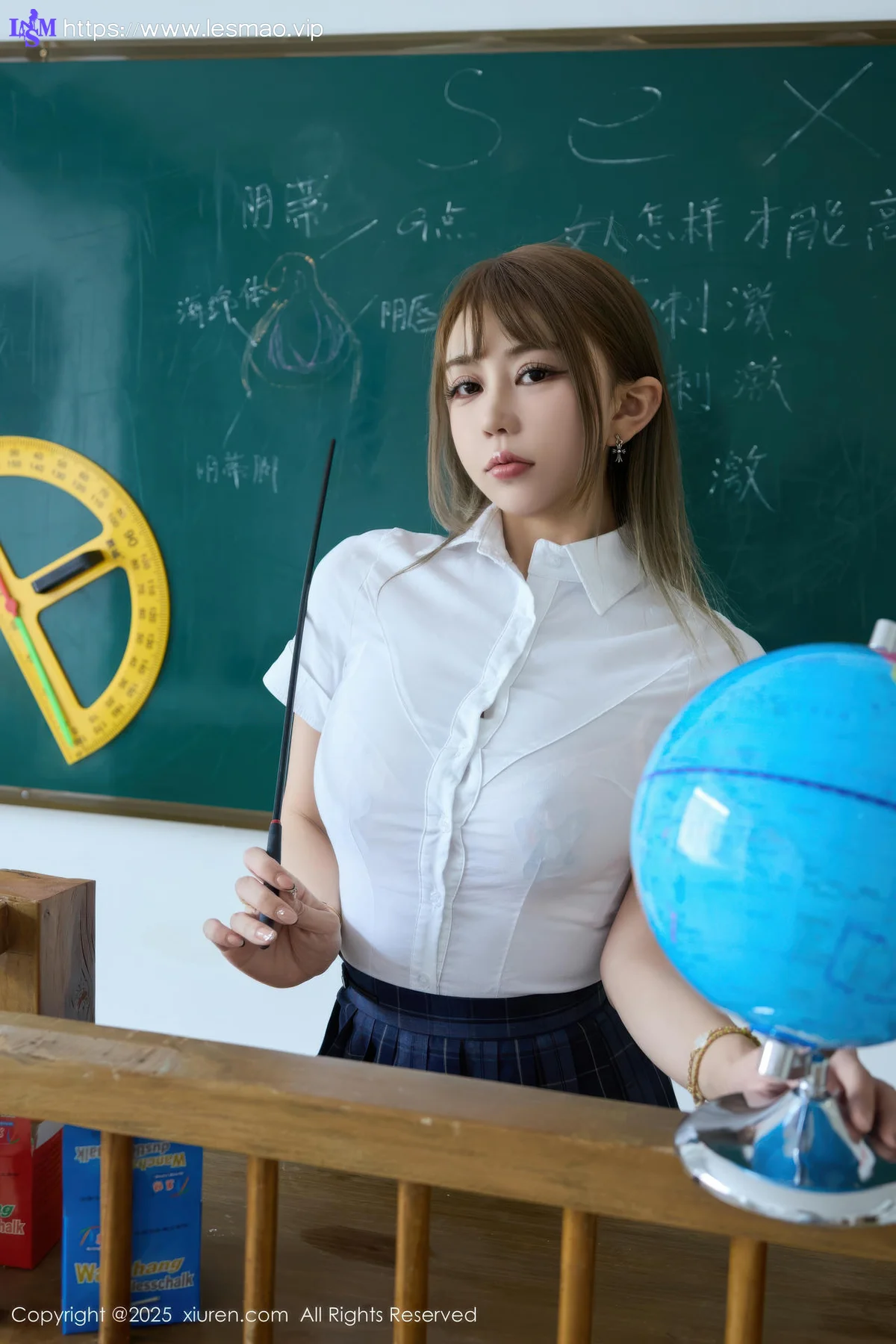 XiuRen 秀人 No.10750 Zoe柚柚 教室场景性感JK服装， - 28