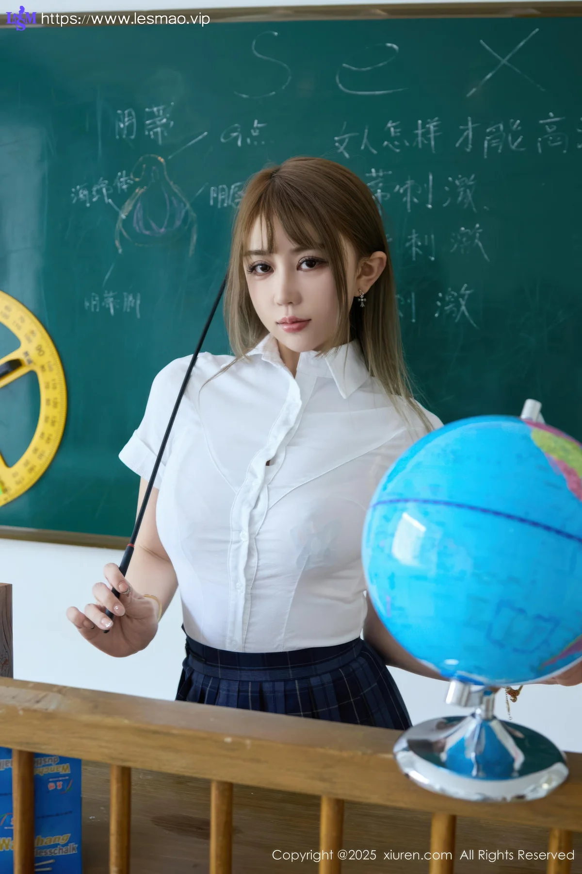 XiuRen 秀人 No.10750 Zoe柚柚 教室场景性感JK服装， - 29