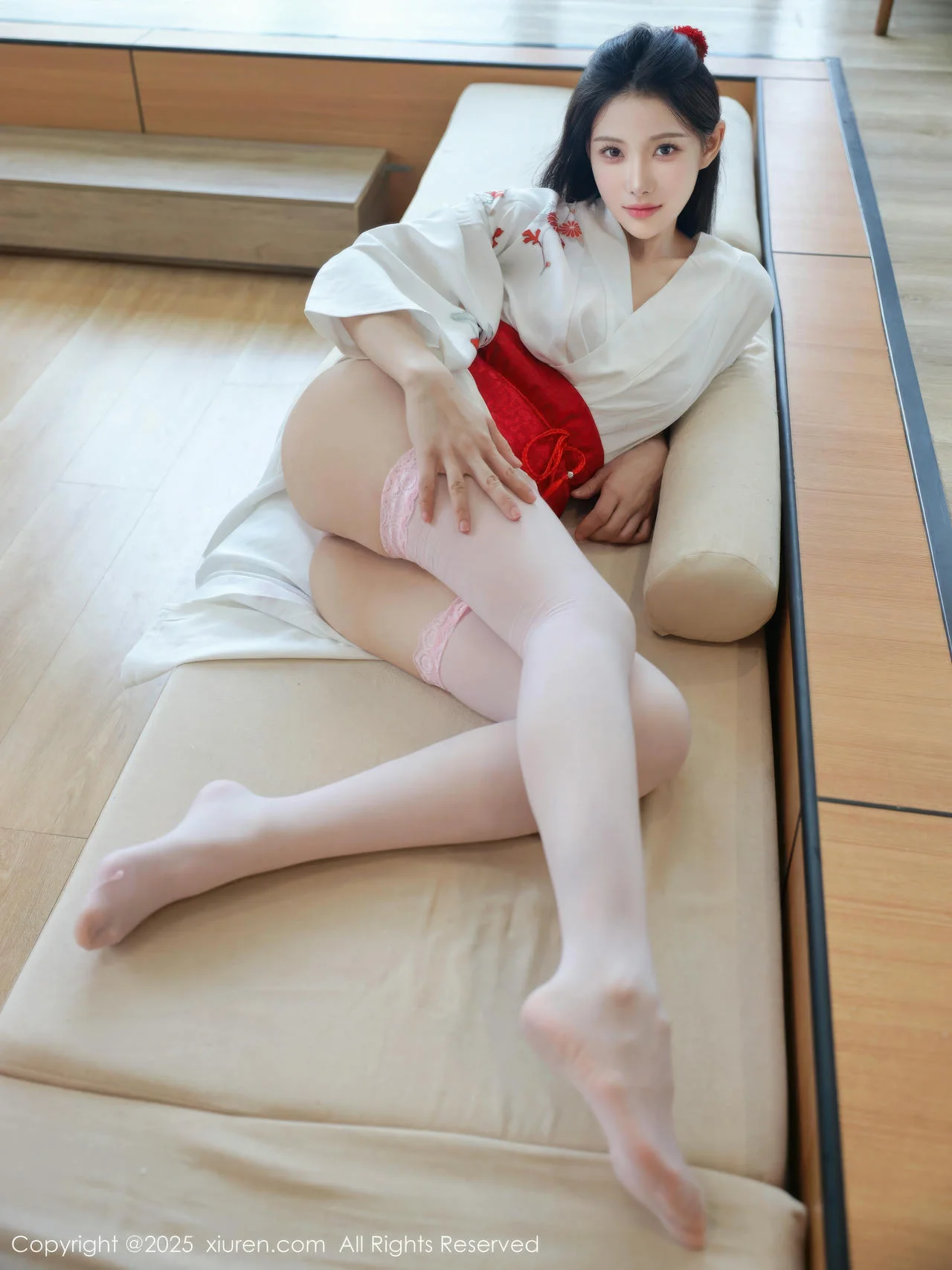 XiuRen 秀人 No.10767 梨霜儿 粉色蕾丝内衣 - 42