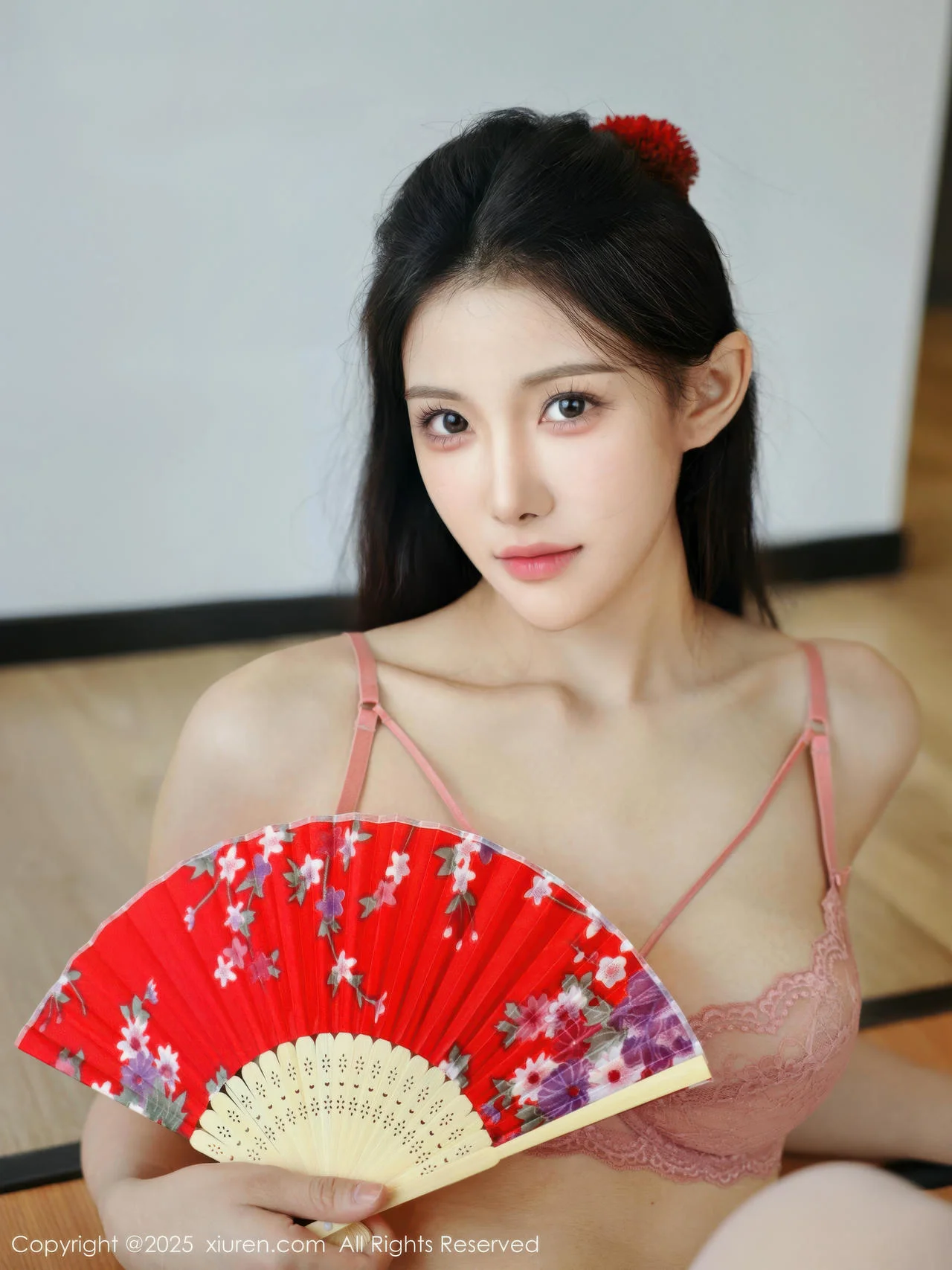 XiuRen 秀人 No.10767 梨霜儿 粉色蕾丝内衣 - 73