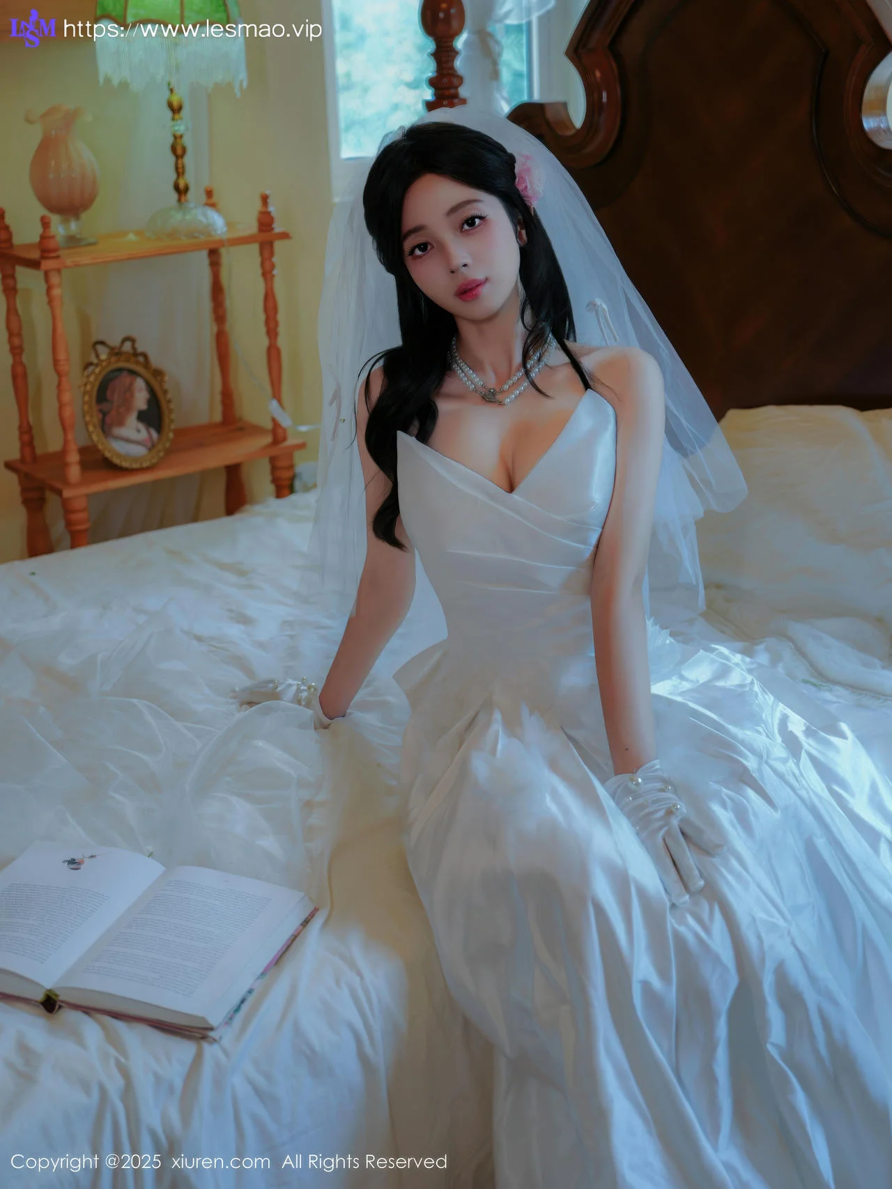 XiuRen 秀人 No.10769 朱朱molly 白色婚纱白色丝袜 - 19